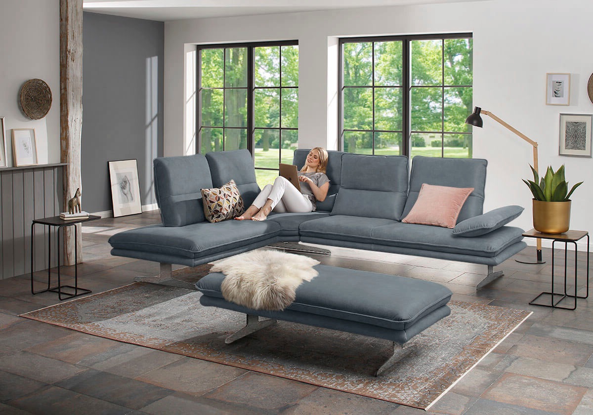 W.SCHILLIG Ecksofa "broadway, Designsofa, mit tollem Sitzkomfort, L-Form", günstig online kaufen