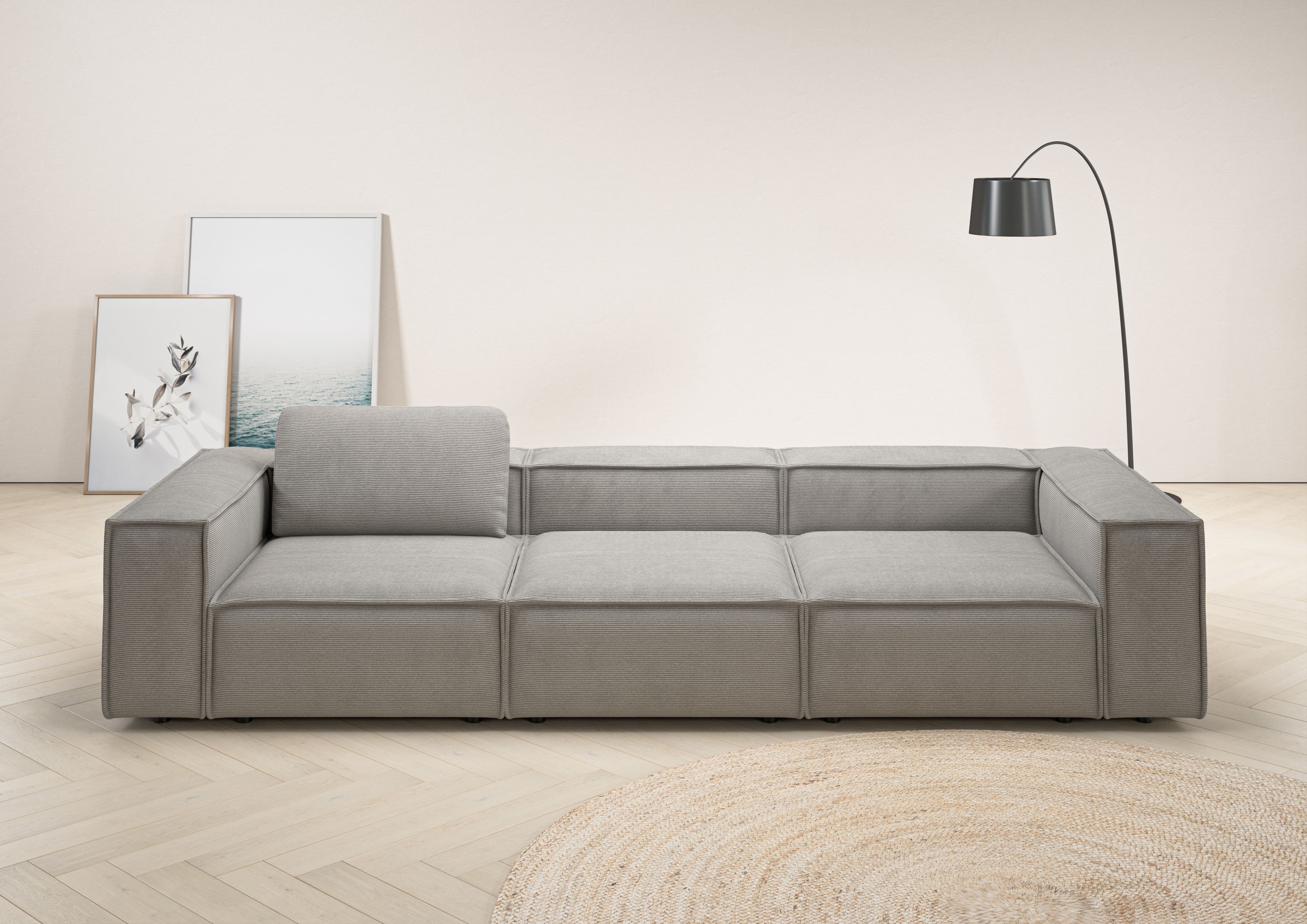 Home affaire 3,5-Sitzer "Watertown, modernes Big-Sofa XXL, 336 cm Breite, a günstig online kaufen