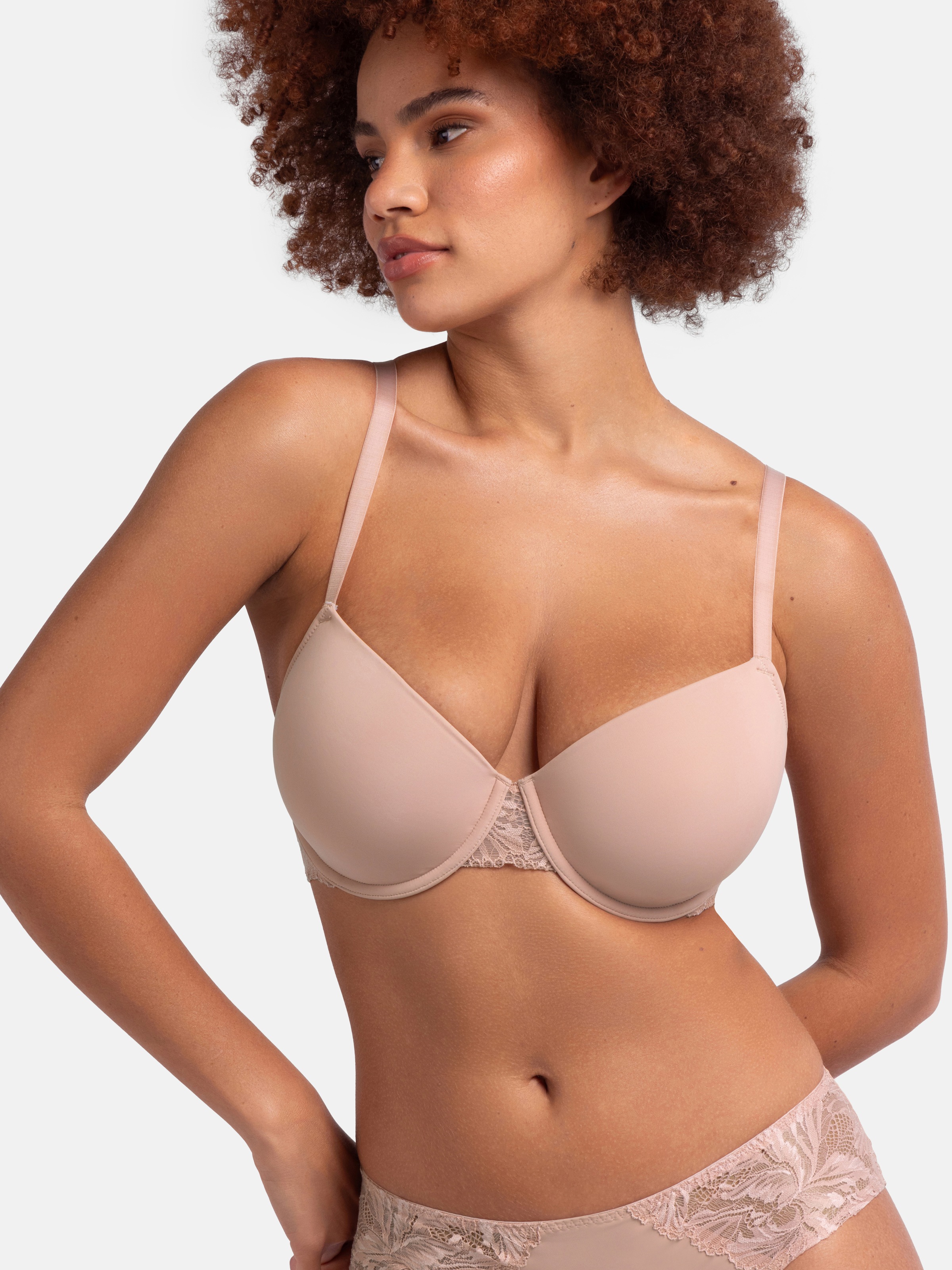 Thumbnail - Dorina Schalen-BH "NADIA", Curves, mit Power-Mesh, Spitze, vorgeformte Cups