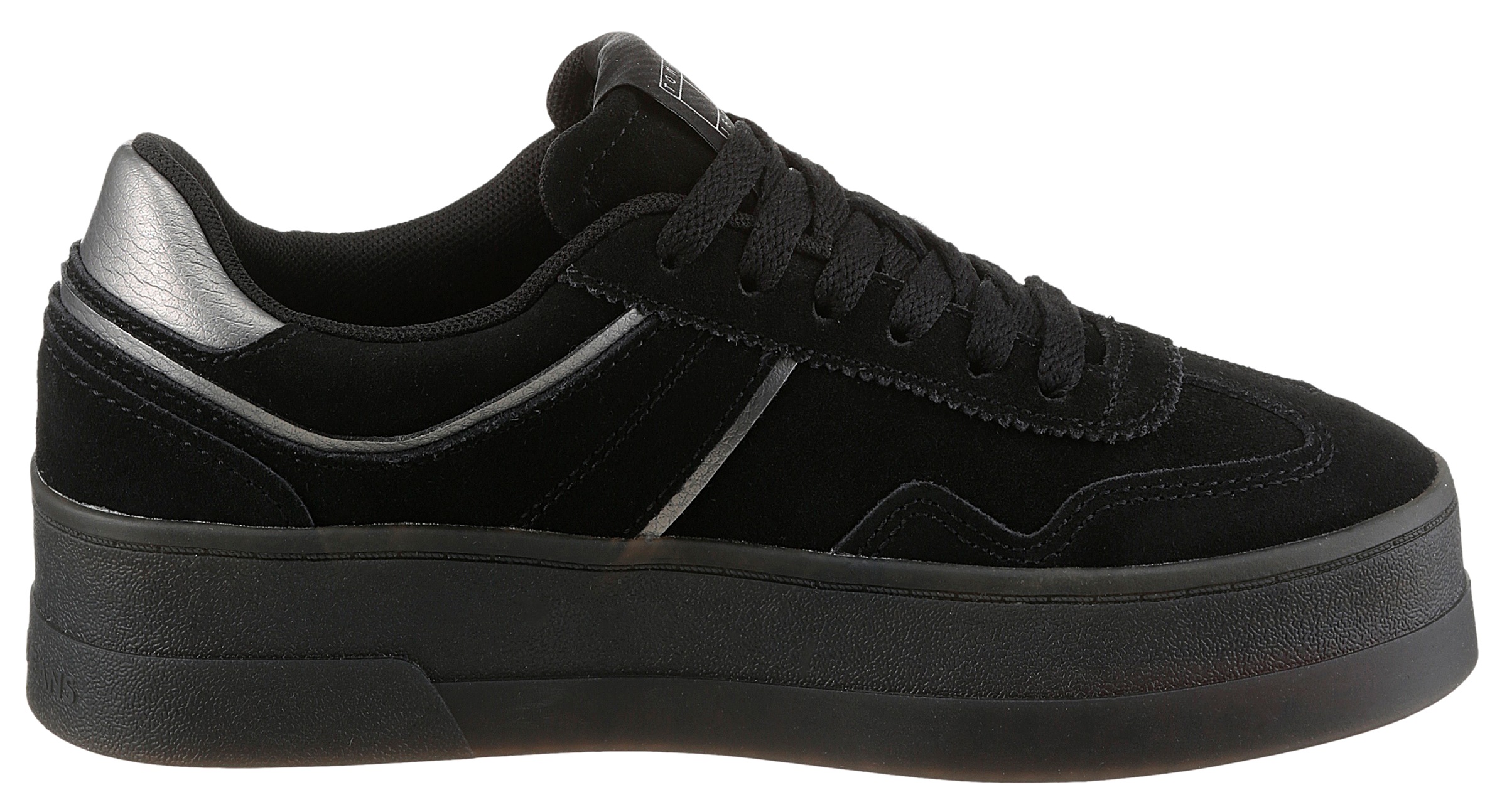 Tommy Jeans Plateausneaker »THE GREENWICH FLATFORM ELEVATED«, Schnürschuh, Freitzeitschuh, Halbschuh mit Logo-Aufnäher