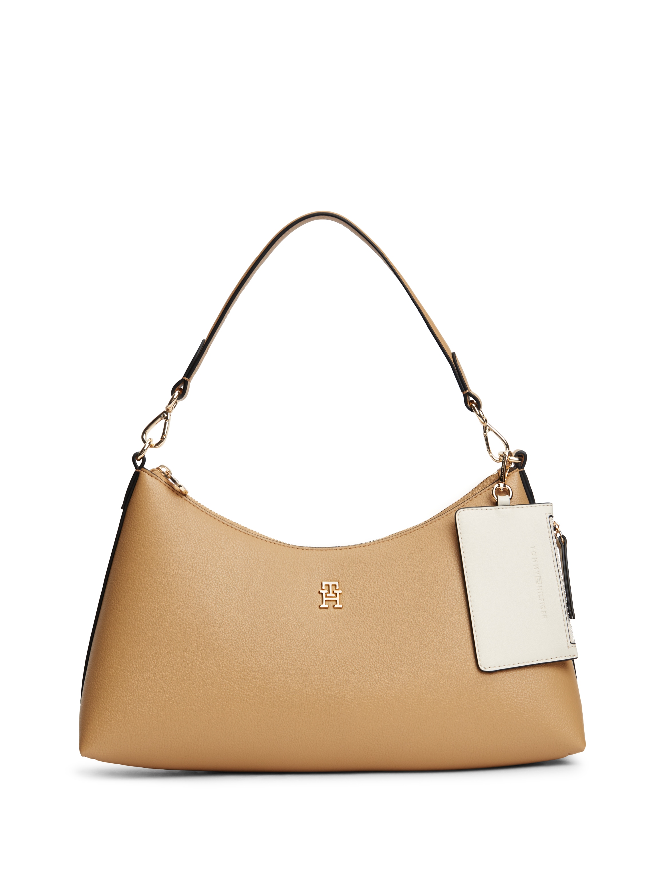 Tommy Hilfiger Schultertasche "TH ICON SHOULDER BAG" Damen Handtasche, Clutch mit edlem Logoschriftzug