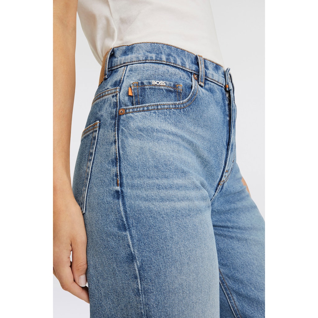 BOSS ORANGE High-waist-Jeans »Ruth High Rise Hochbund High Waist Premium Denim Jeans«