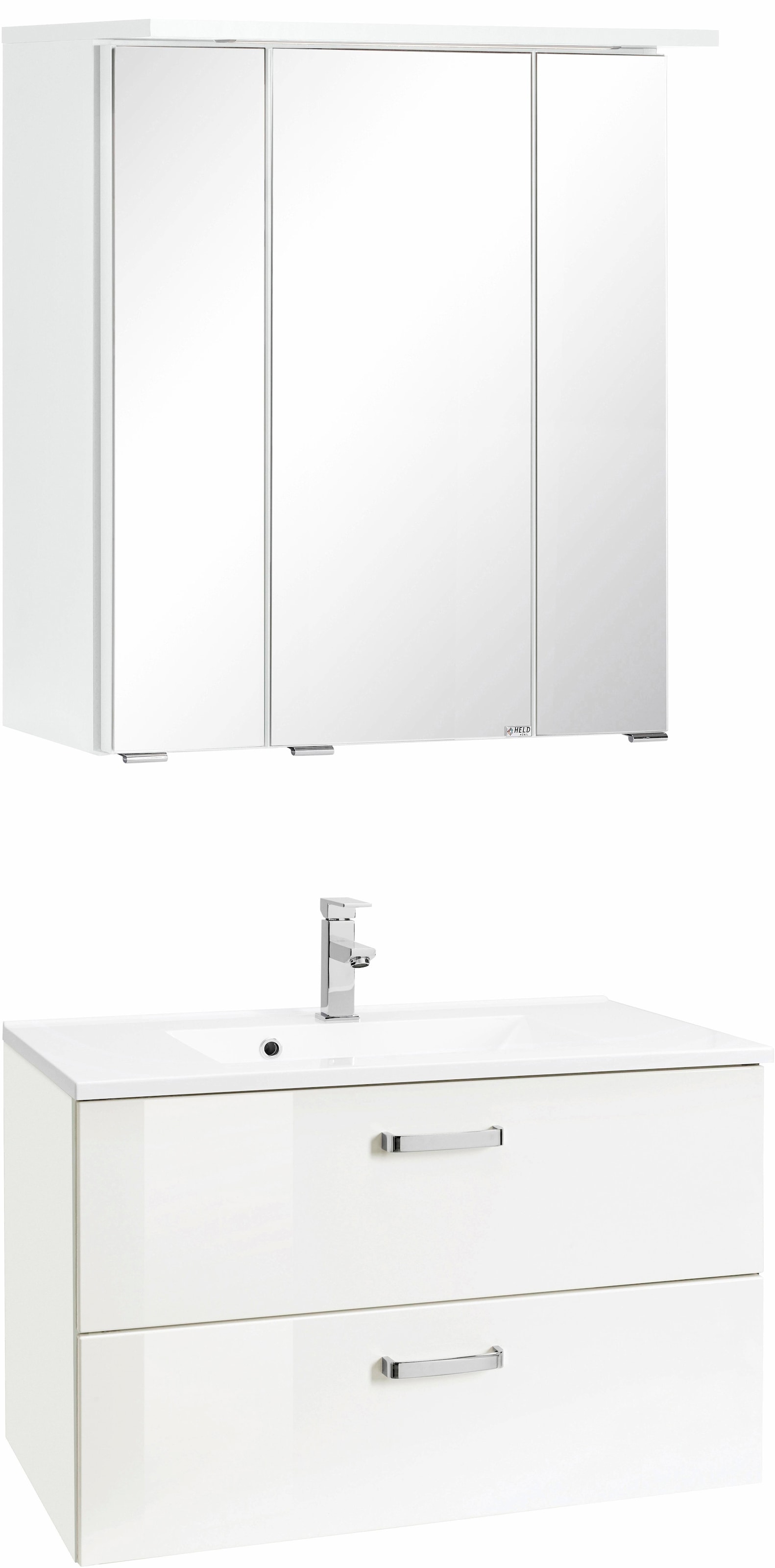 welltime Badmöbel-Set "Ravenna" 2 Stk. tlg. mit Soft-Close Funktion günstig online kaufen