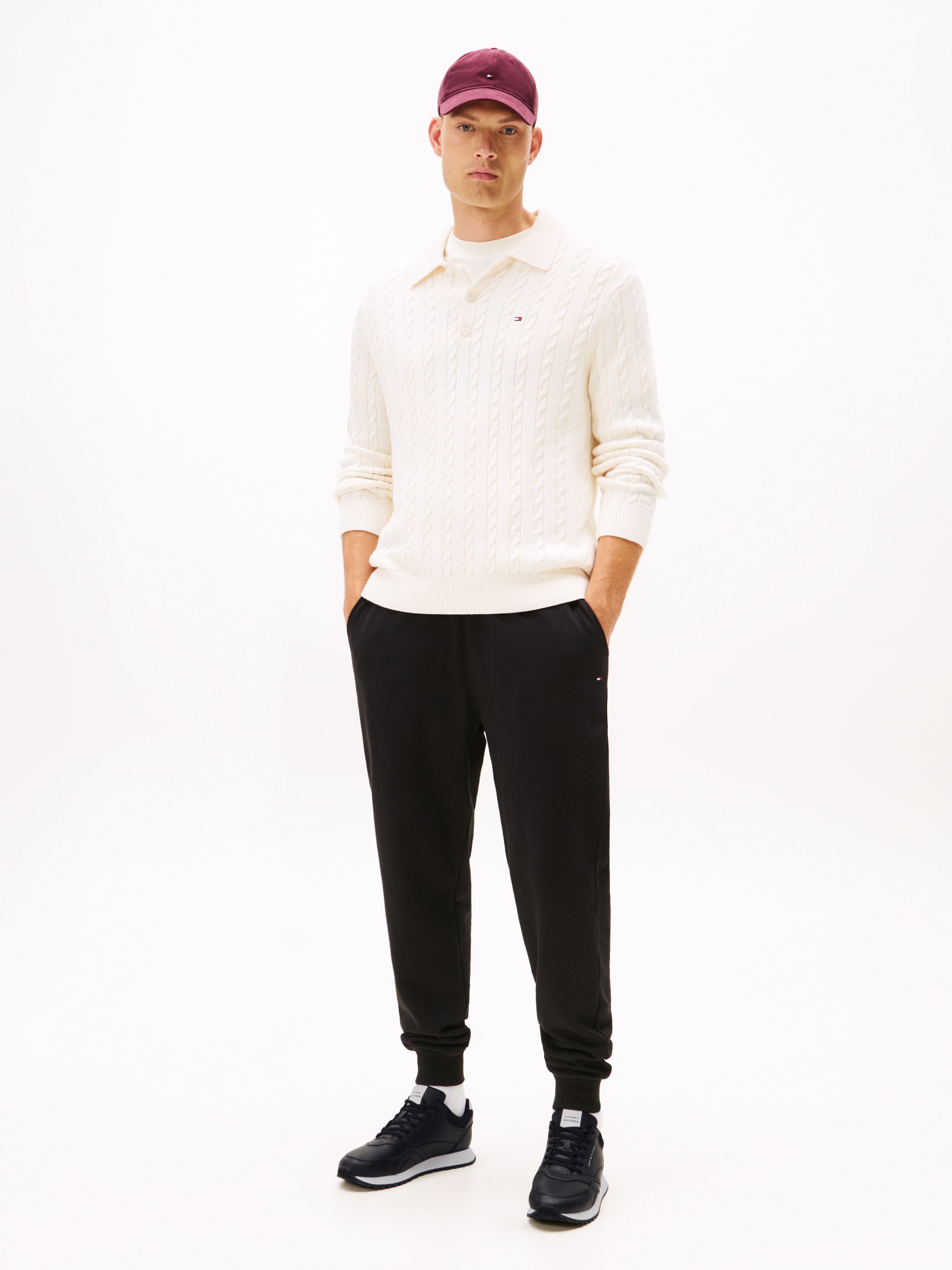 Tommy Hilfiger Sneaker »NEW RUNNER EVA LTH ESS«, Freizeitschuh, Halbschuh, Schnürer mit sportiver Lochung