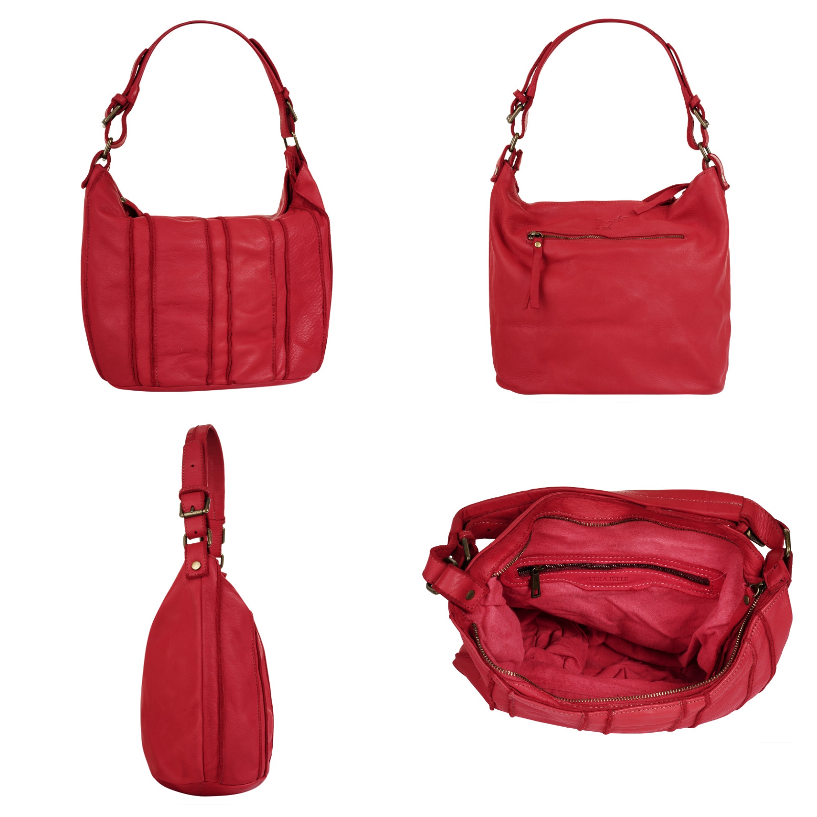 Samantha Look Shopper, echt Leder, Made in Italy