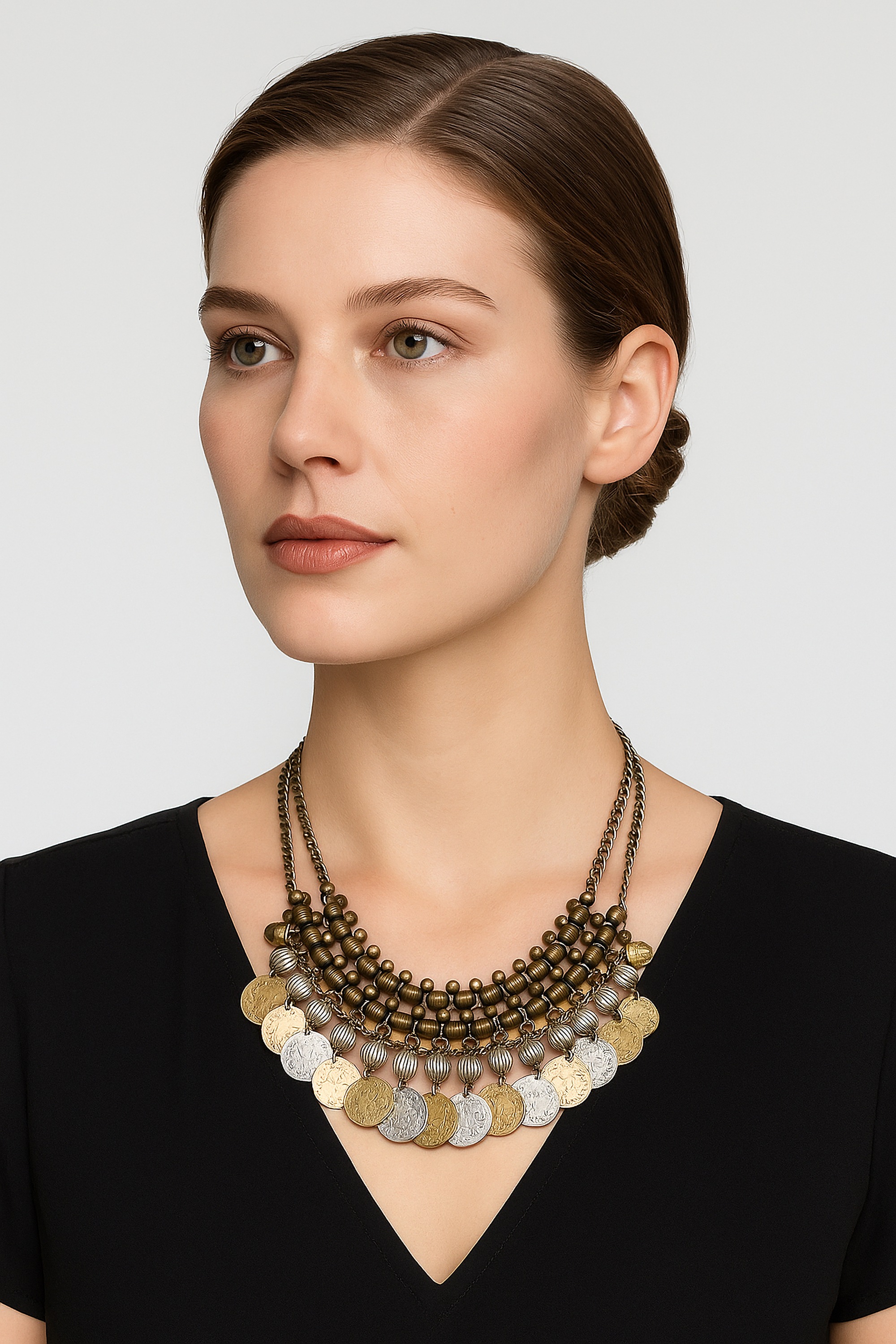 COLLEZIONE ALESSANDRO Kette mit Anhänger »Münzmagie« mit Ethno-Antikem Look