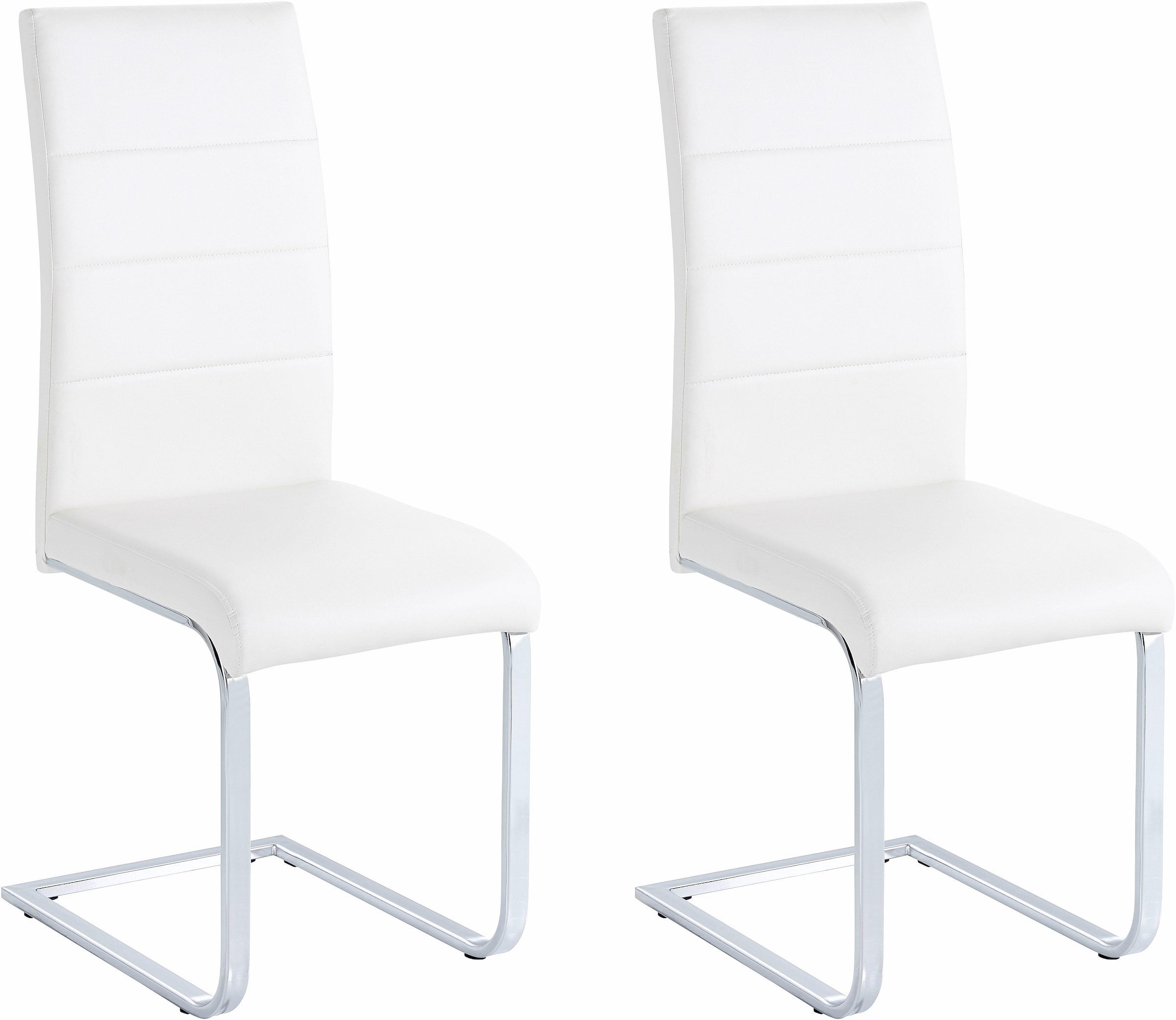 OTTO home Freischwinger "Josy" (Set) 2 Stk.Bezug in Kunstleder, verchromtes günstig online kaufen