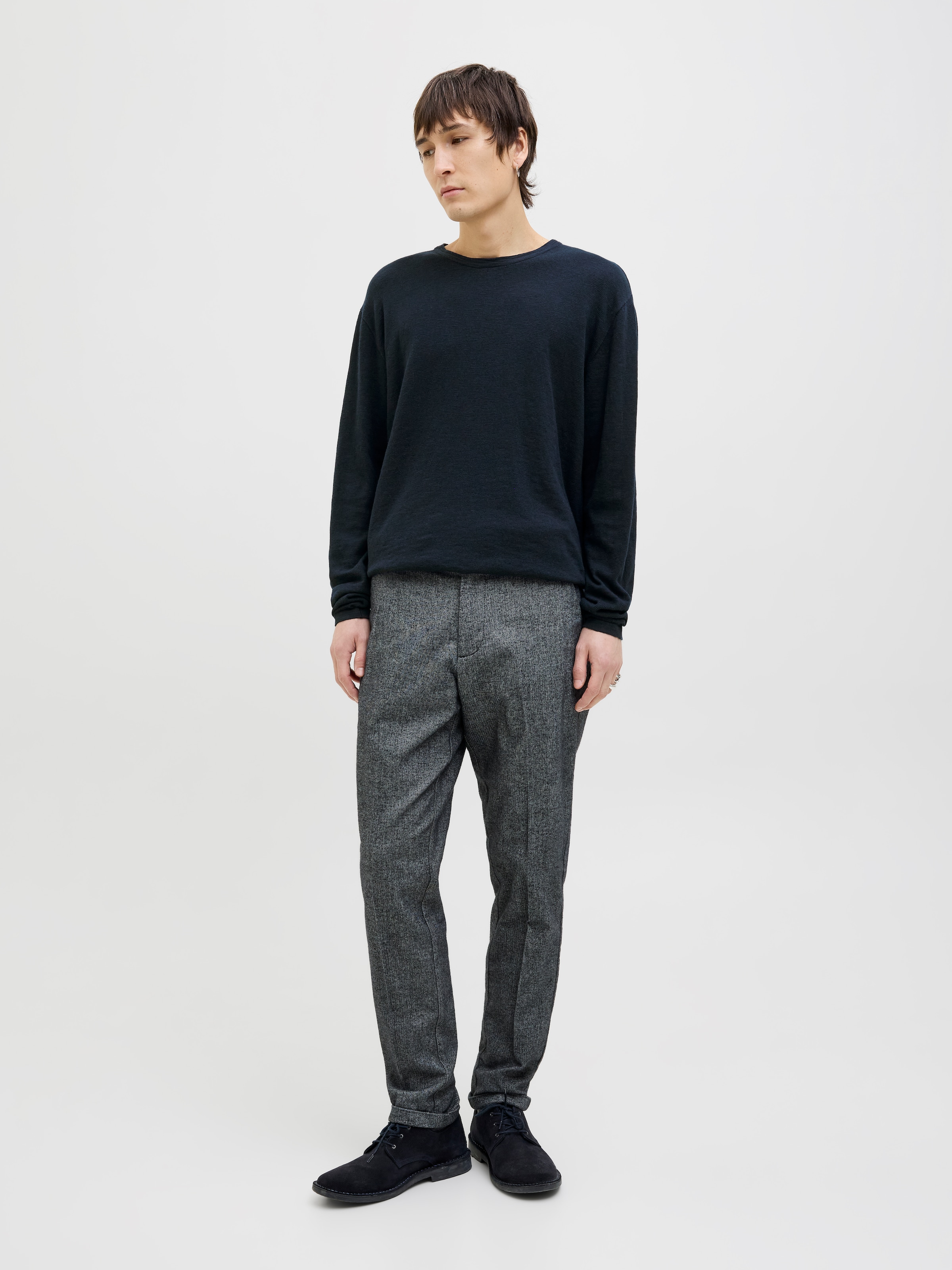 Jack & Jones Rundhalspullover »JJESUMMER KNIT CREW NECK SN«, mit Rundhalsausschnitt