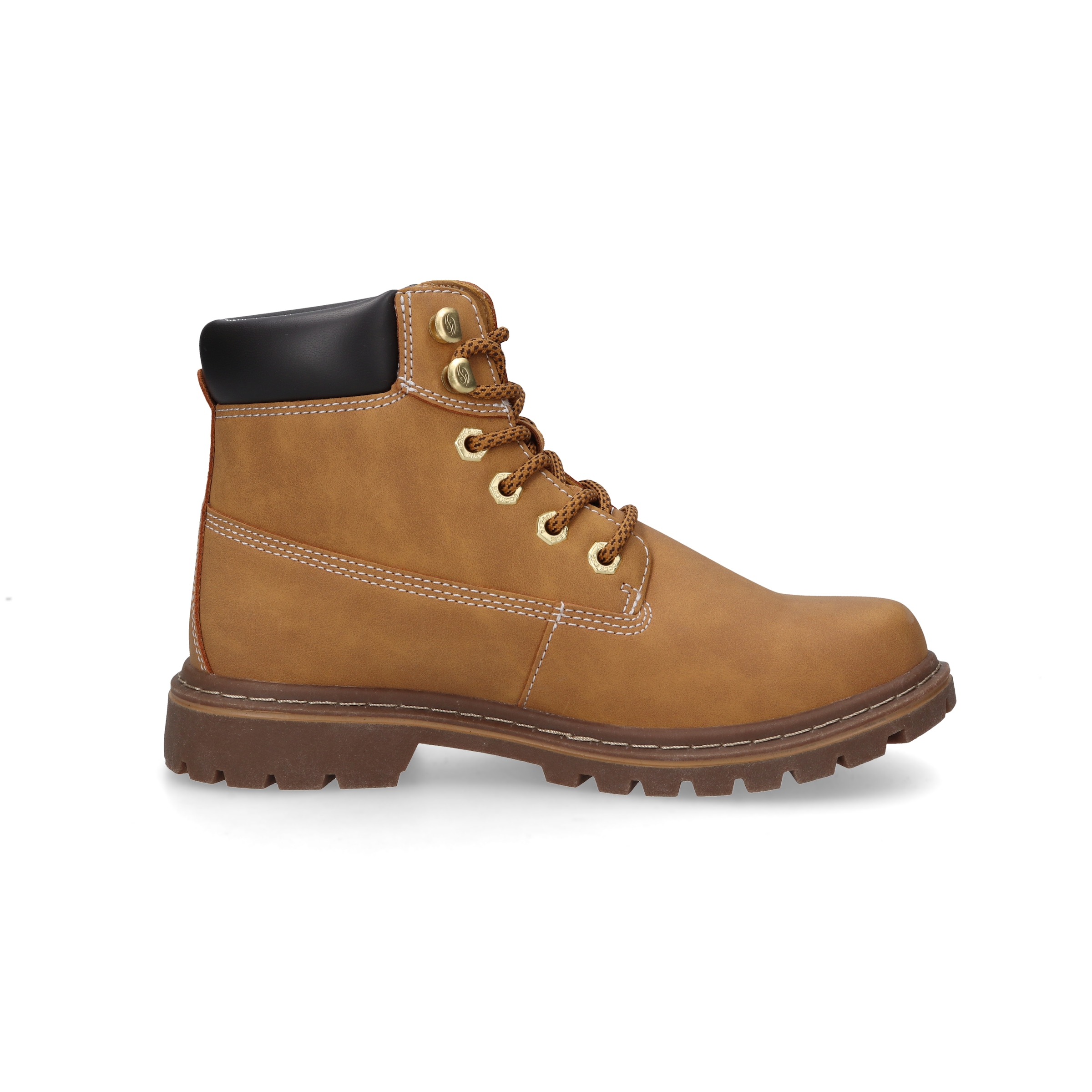 Dockers by Gerli Schnürboots, Workerboots, Schnürstiefel mit Blockabsatz
