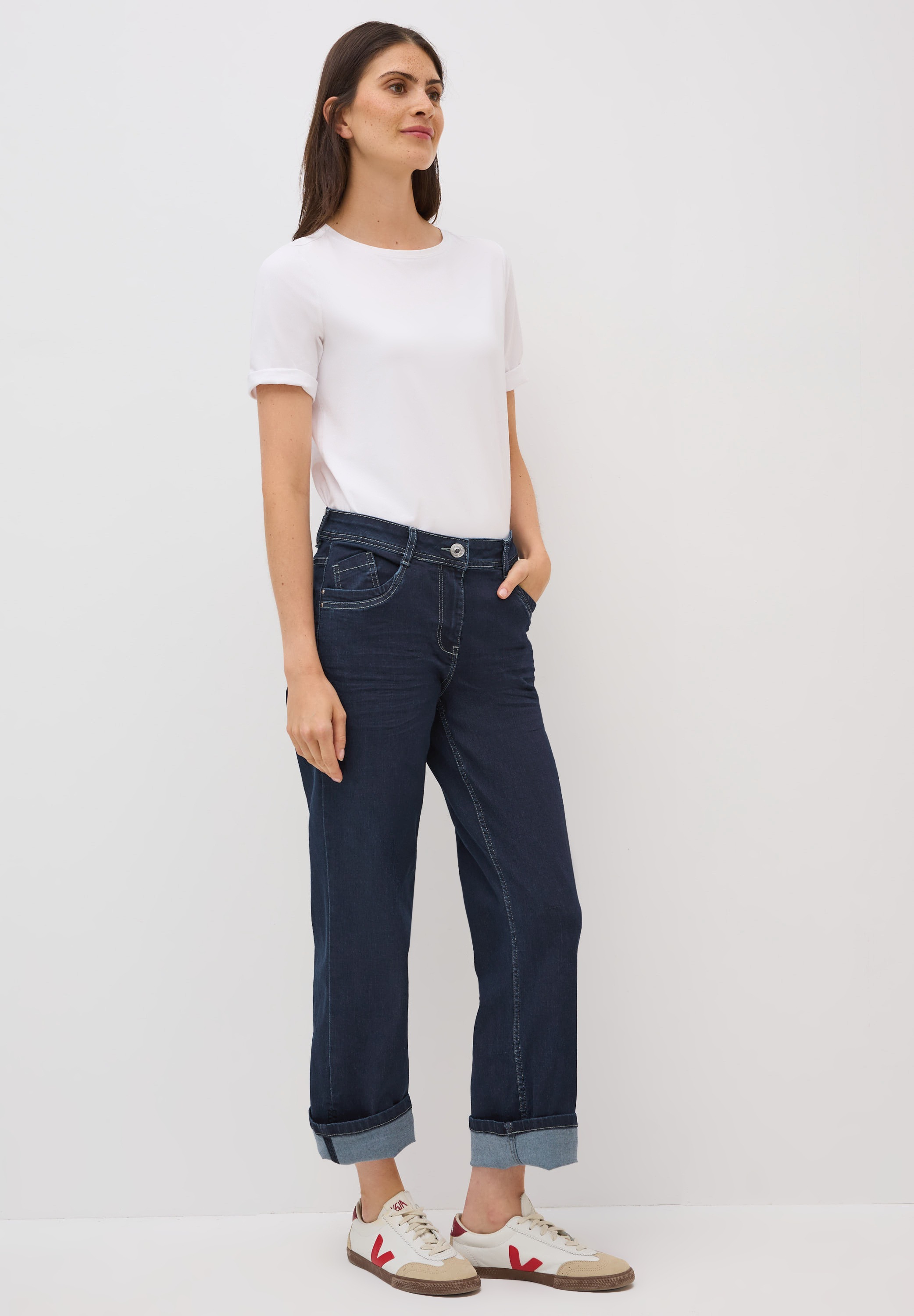 STREET ONE Loose-fit-Jeans, High Waist