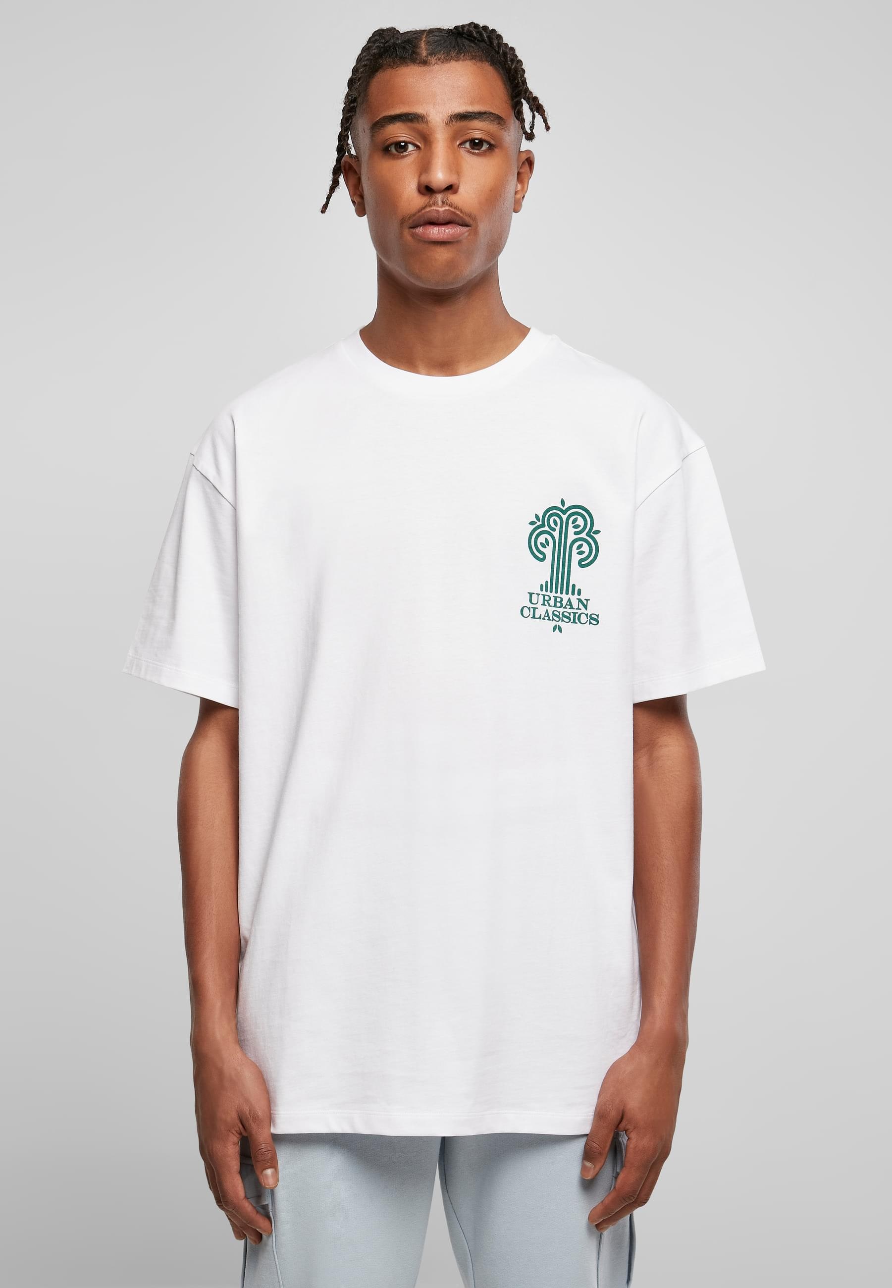 URBAN CLASSICS T-Shirt »Urban Classics Herren Organic Tree Logo Tee«, (1 tlg.)