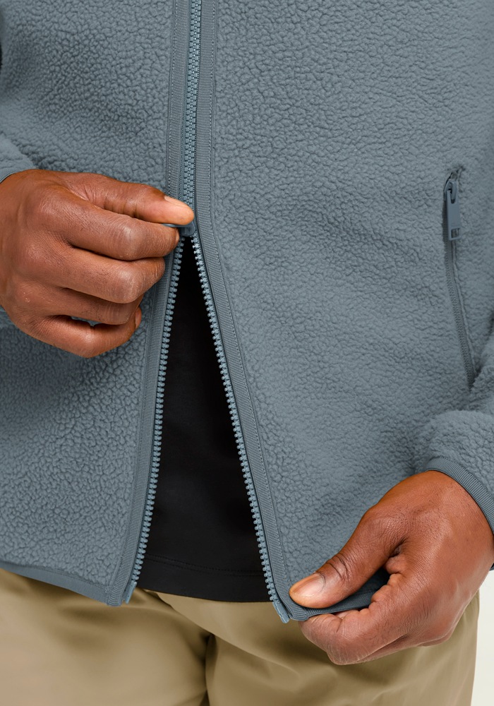 Jack Wolfskin Fleecejacke »LITE CURL FZ M« Langarm-Design mit Reißverschluss, wasserabweisend, windabweisend