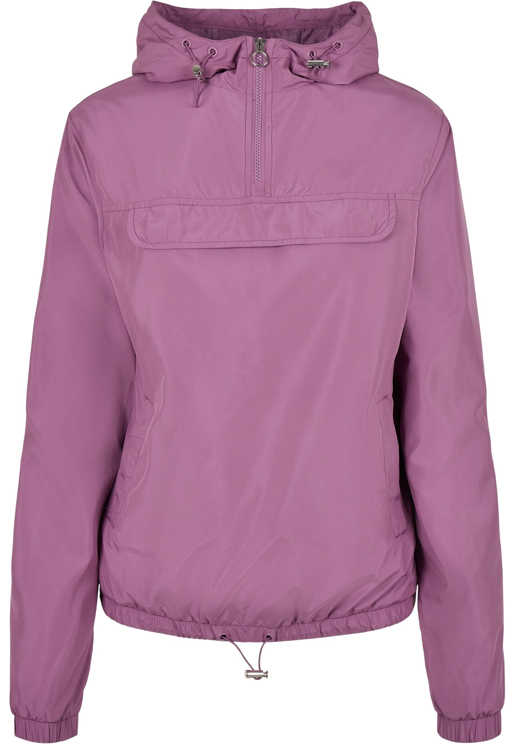 URBAN CLASSICS Allwetterjacke "Urban Classics Damen Ladies Basic Pull Over Jacket", (1 St.), mit Kapuze