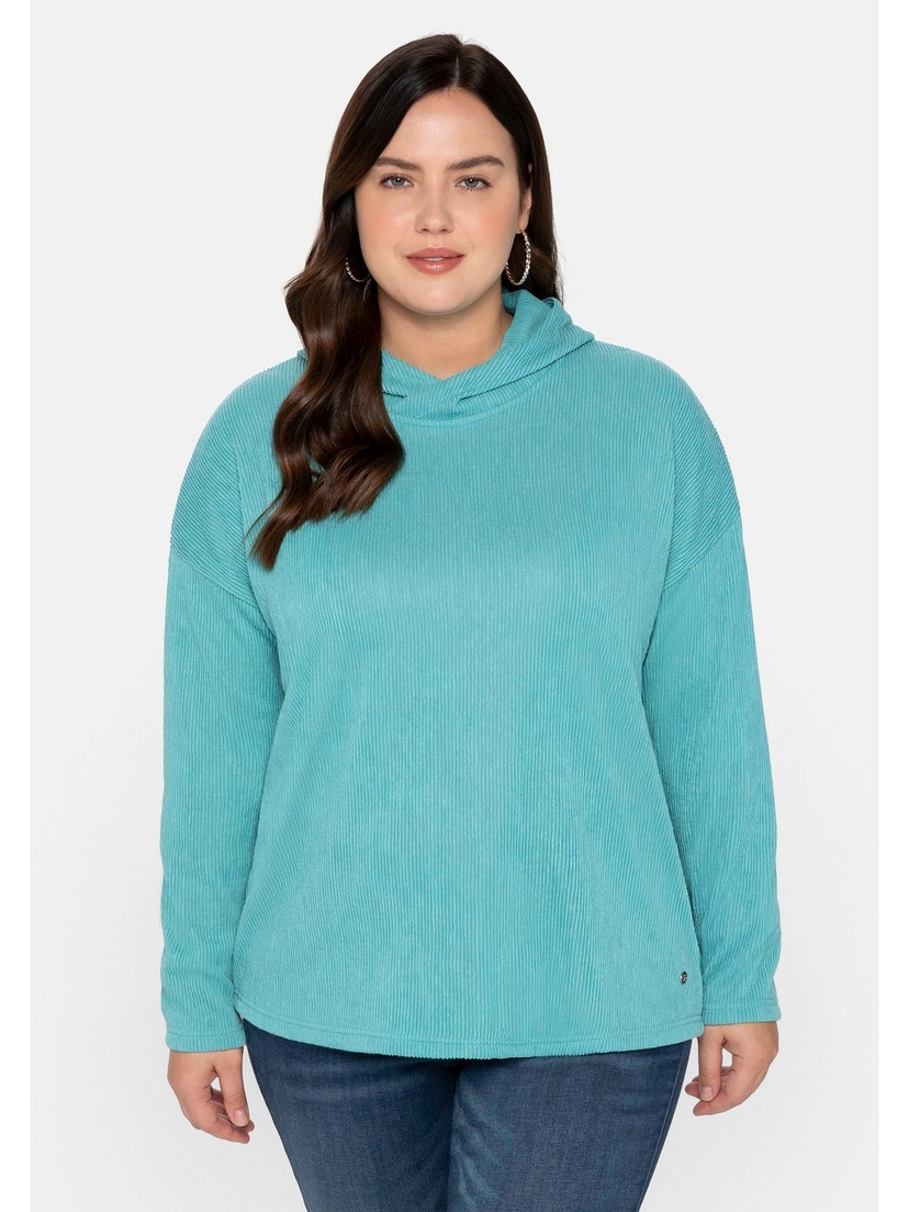 Sheego bestellen aus 3/4-Arm-Shirt »Große BAUR online reiner Baumwolle Größen«, |