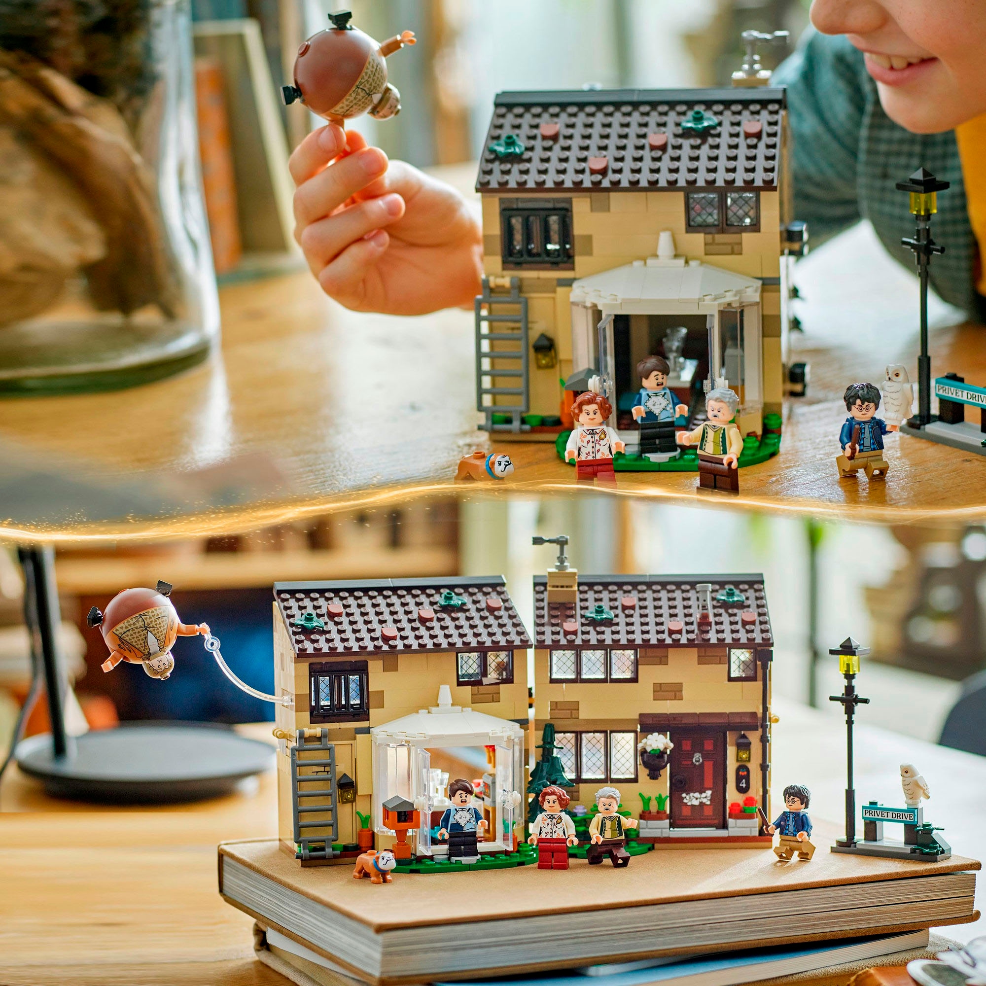 LEGO® Konstruktionsspielsteine »Ligusterweg: Tante Magdas Besuch (76451), LEGO Harry Potter™«, (639 St.), Made in Europe