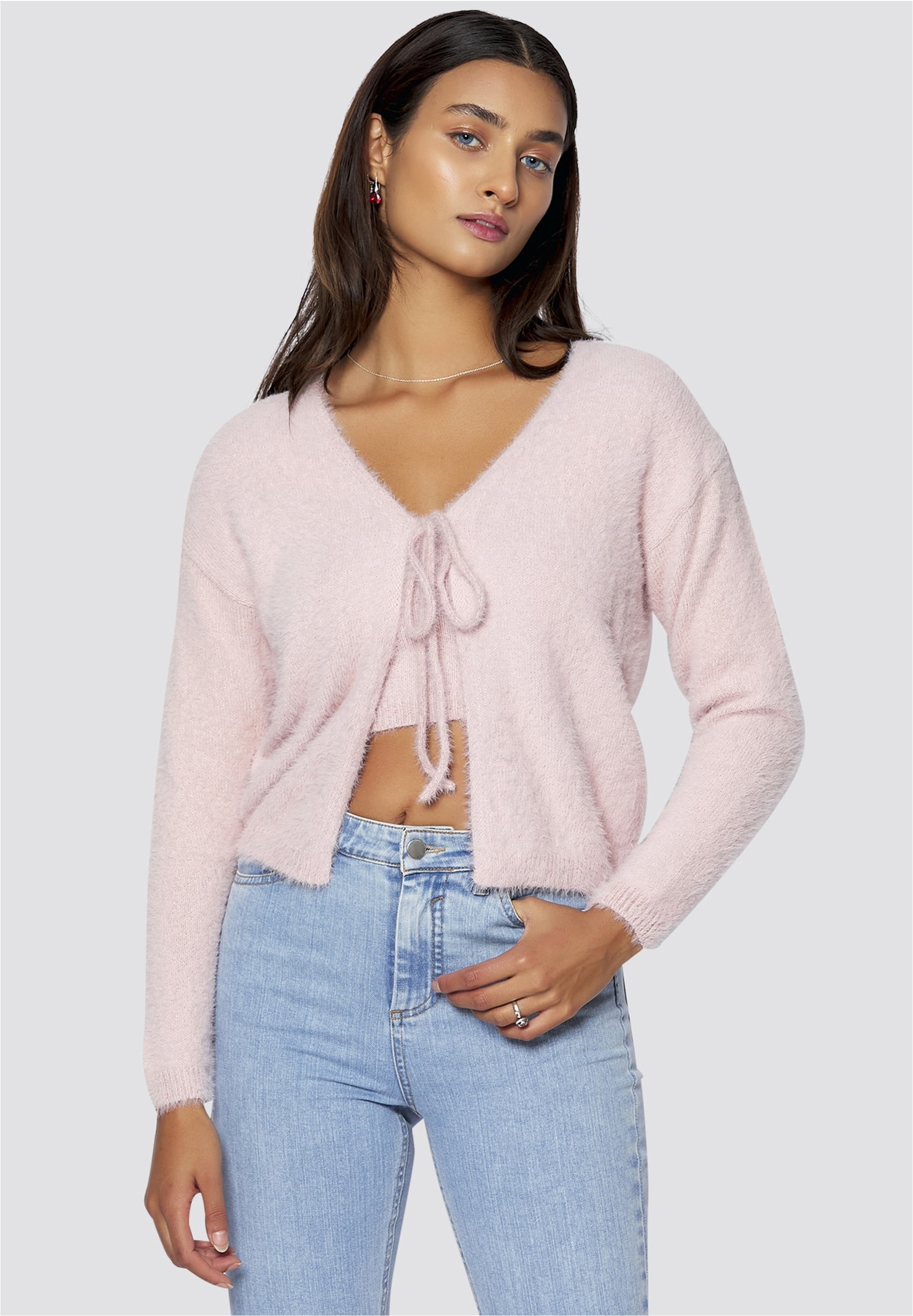 freshlions Strickjacke "Madison" 2 tlg. mit toller Binde-Funktion günstig online kaufen