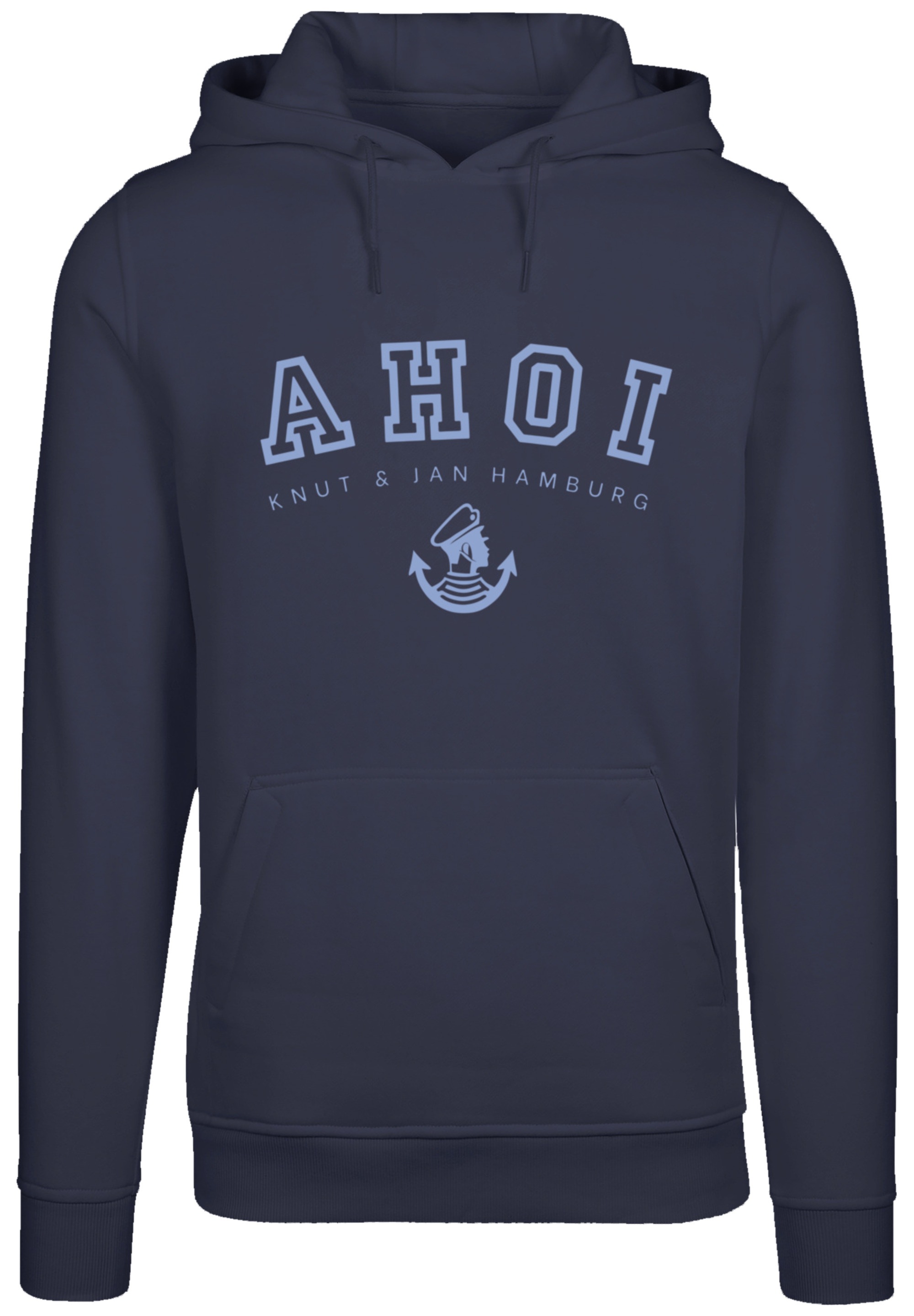 F4NT4STIC Kapuzenpullover »Ahoi Knut & Jan Hamburg«, Print