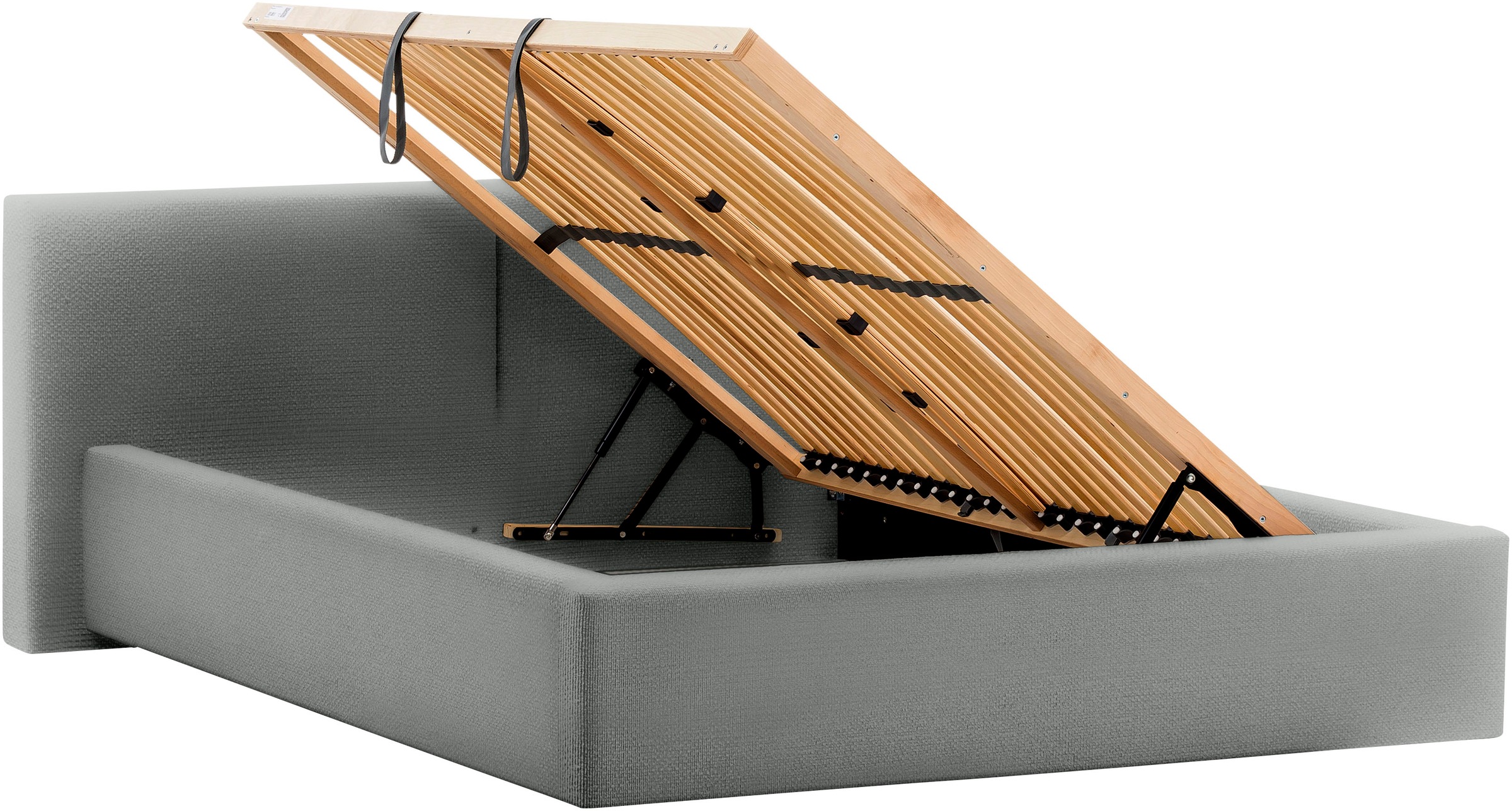 meise.möbel Polsterbett »Cube wahlweise mit Matratze und Bettkasten«, extra flaches Kopfteil, erhältlich in den Breiten 140cm, 160cm & 180cm