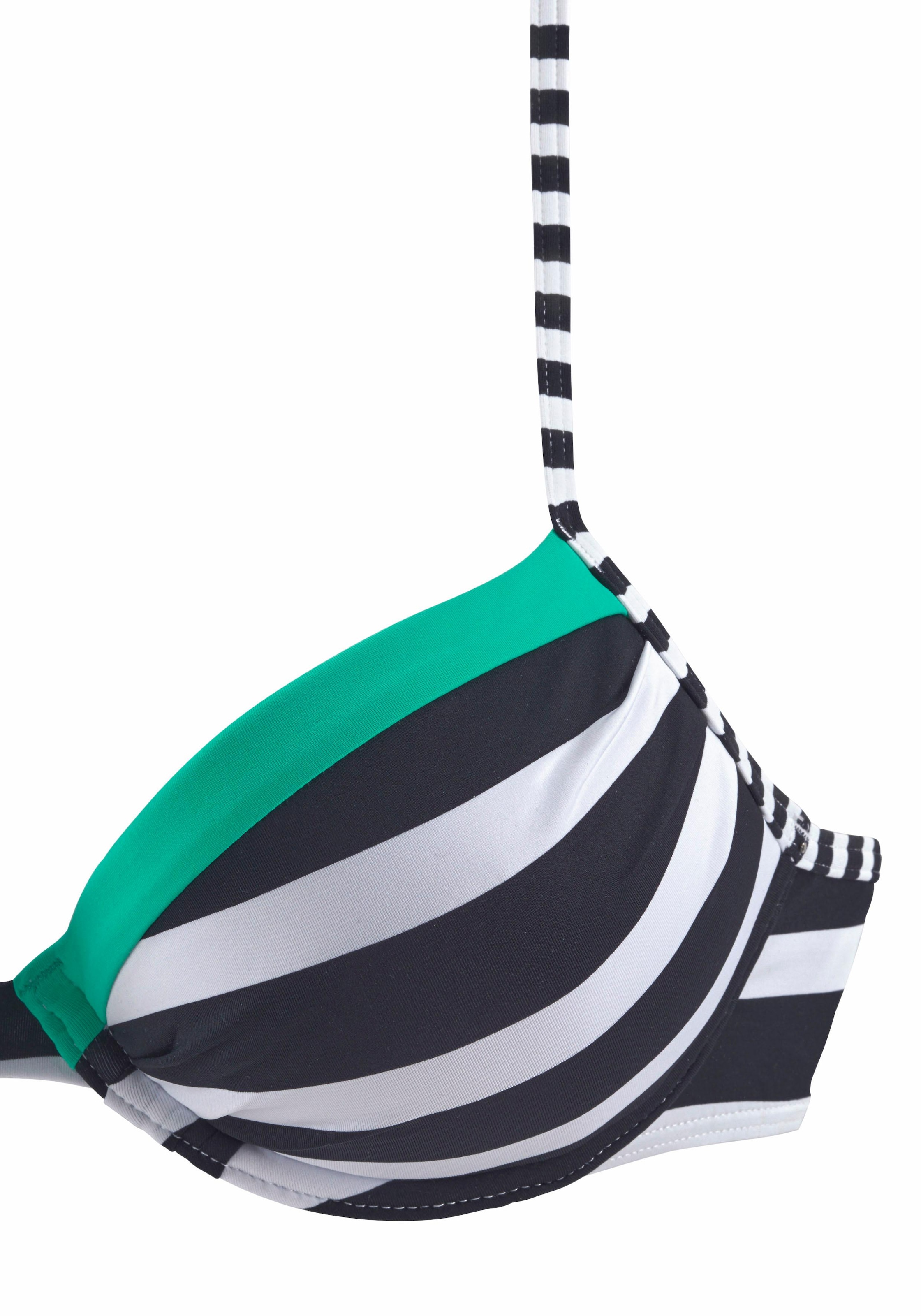 Navy Stripe 'Anita' Push-Up Bikini Top by KangaROOS