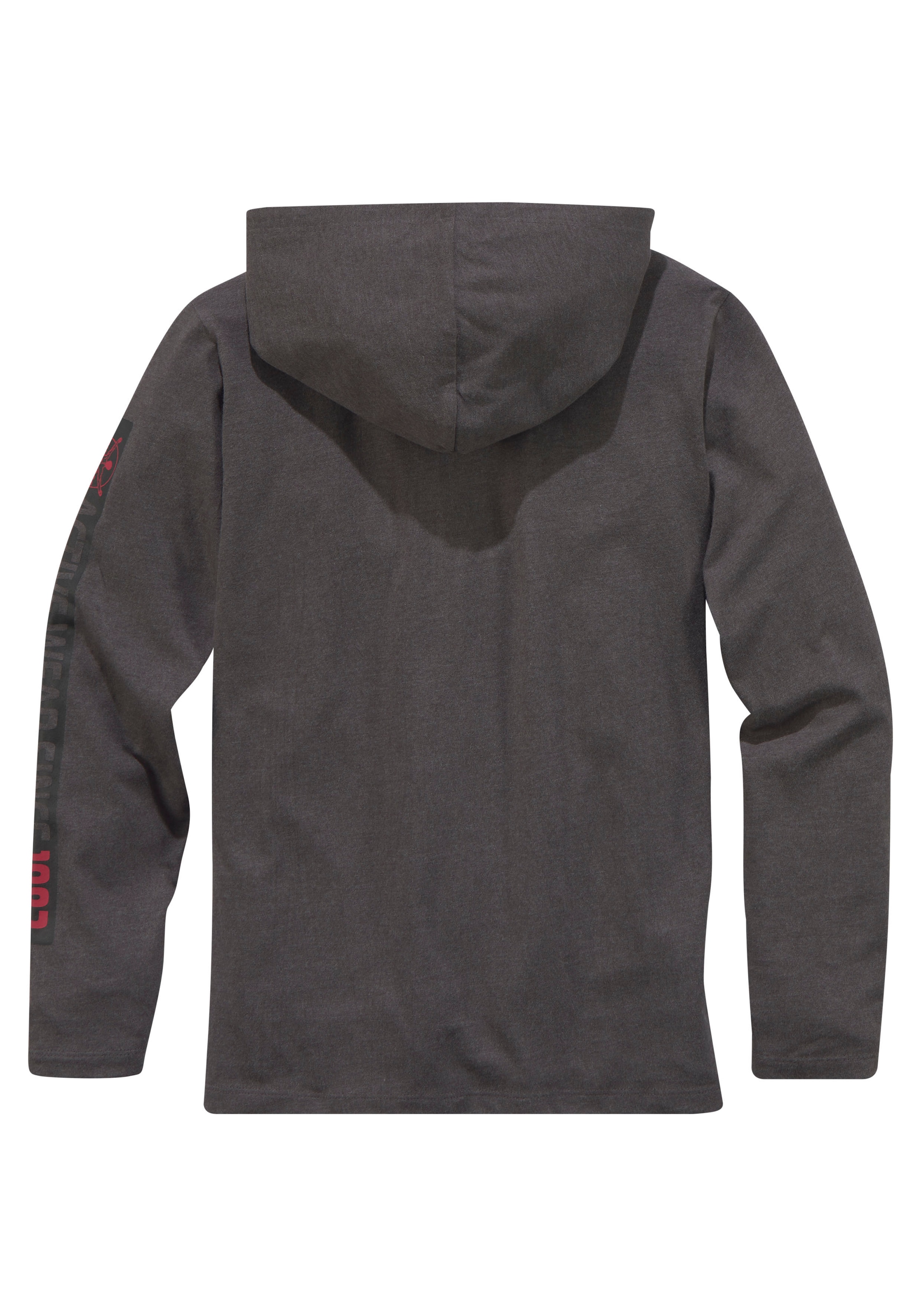 Chiemsee Kapuzenshirt »mit Ärmeldruck«, Langarm, stylischer Druck, aus Baumwollmischung, mit Kapuze