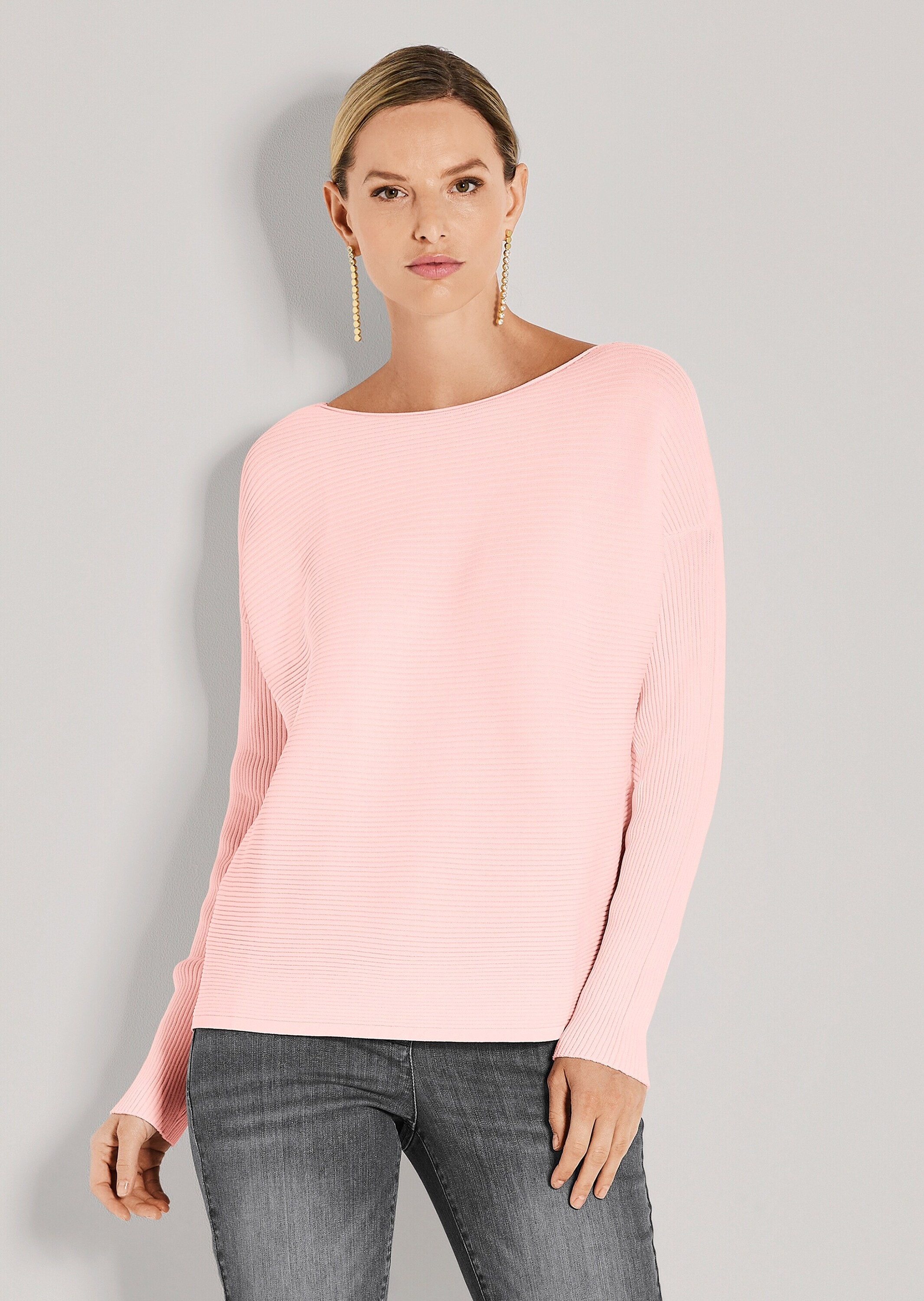 MADELEINE Longpullover »Strickpullover Lässiger Oversized-Pullover mit U-Boot-Ausschnitt«