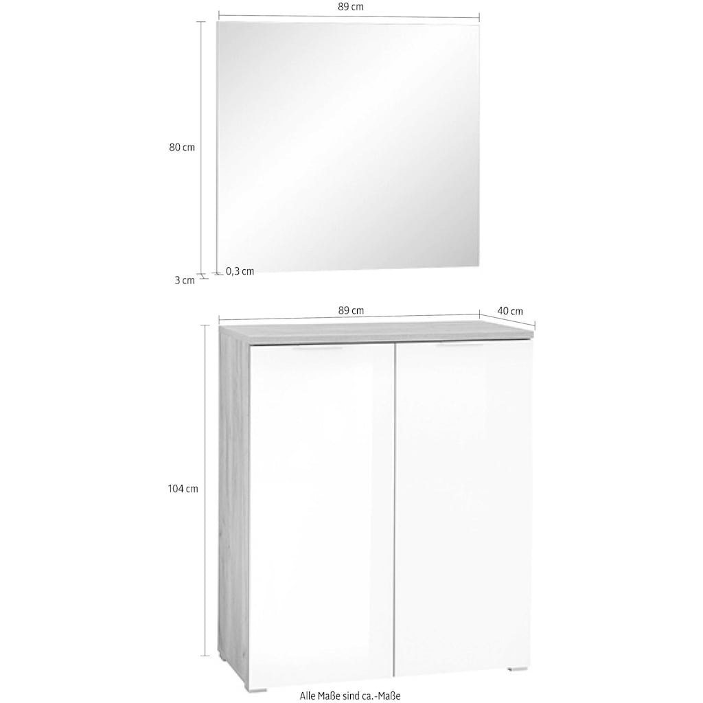 GERMANIA Garderoben-Set »GW-Telde«, (Set, 2 St.)