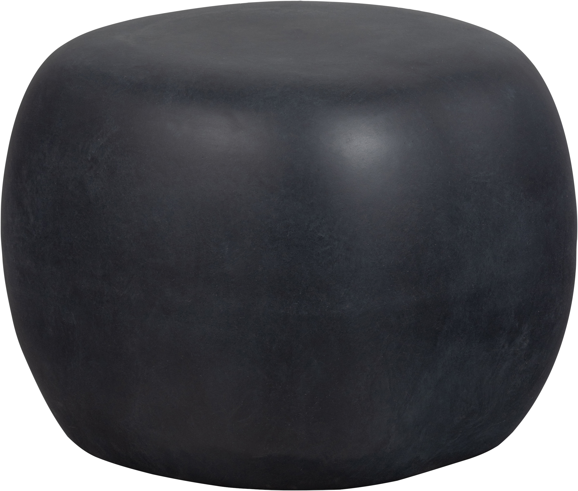 WOOOD Beistelltisch "Pebble Fiberclay in Betonoptik mit organischer Rundung" Tragkraft 90 kg, Glasfaser-Ton-Gemisch, offene Materialstruktur