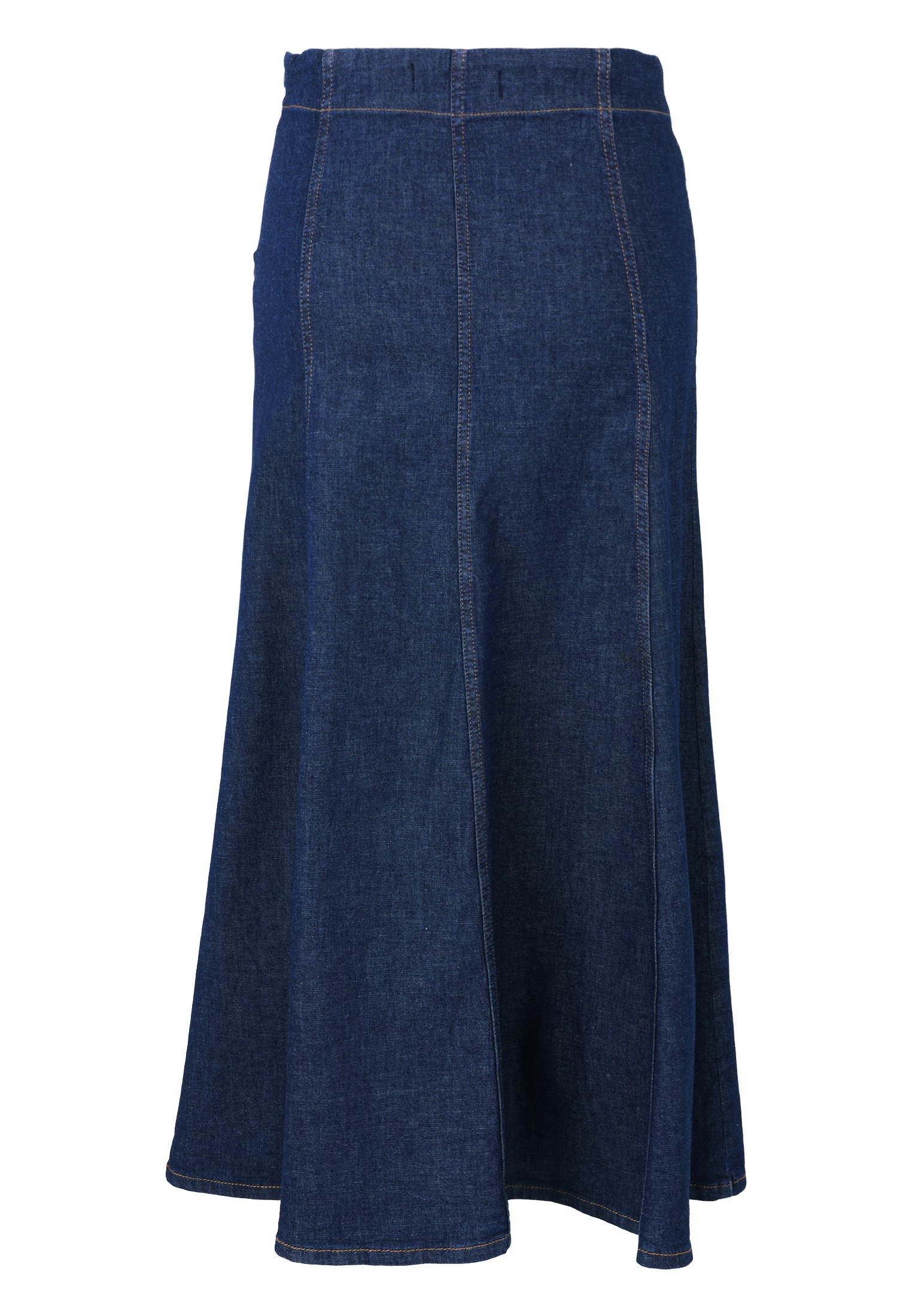 Zero Midirock »zero Maxi-Jeansrock ausgestellt«, Plain/ohne Details