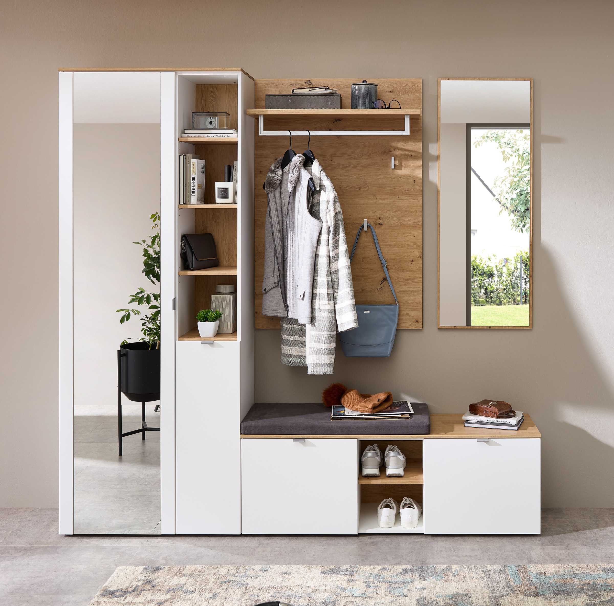 Innostyle Garderoben-Set "Bari Garderobenprogarmm, BxHxT 206x202x38 cm" Set günstig online kaufen