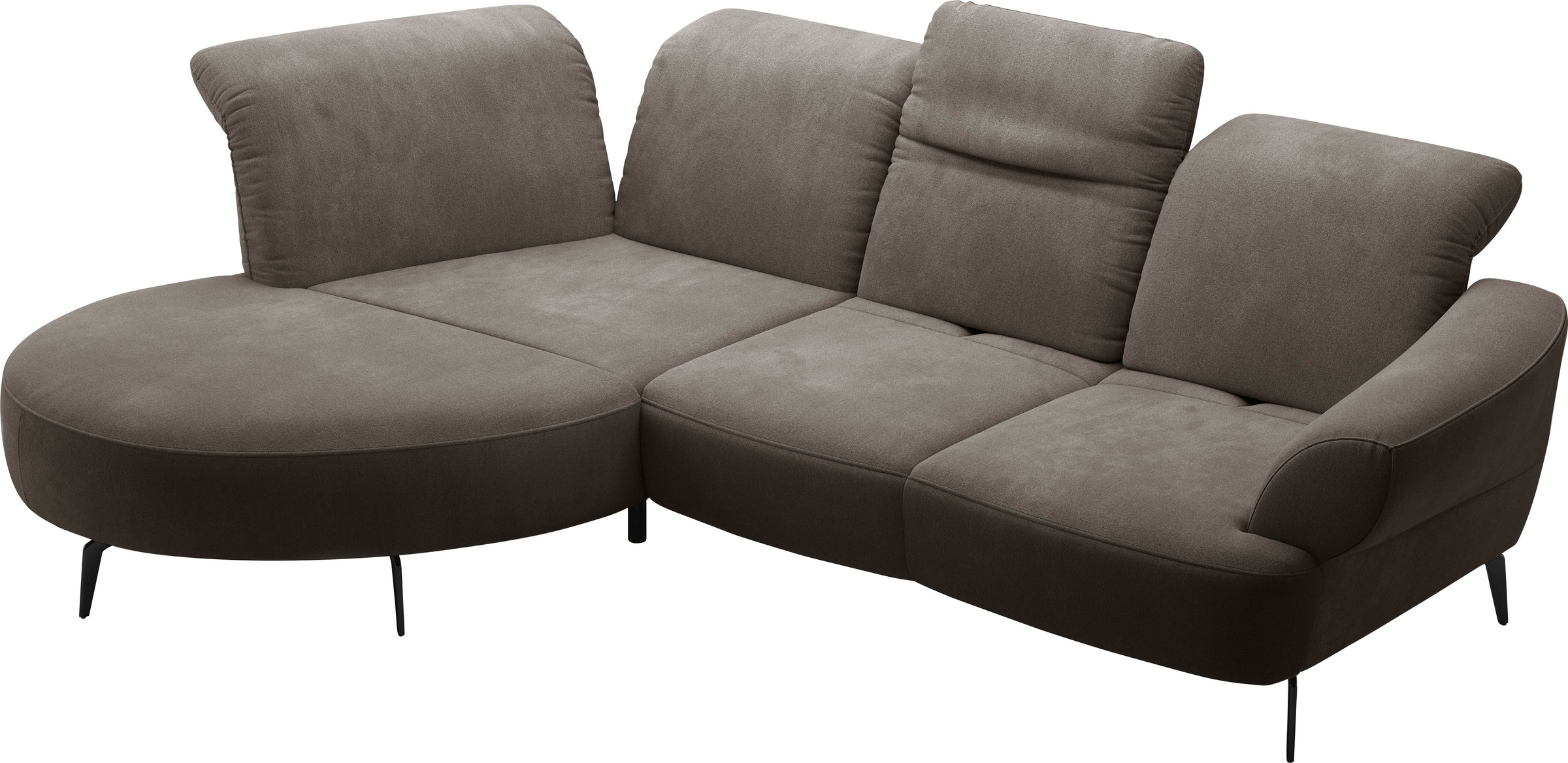 sit&more Ecksofa »Dance«, inkl.System Click&Seat und Sitztiefenverstellung