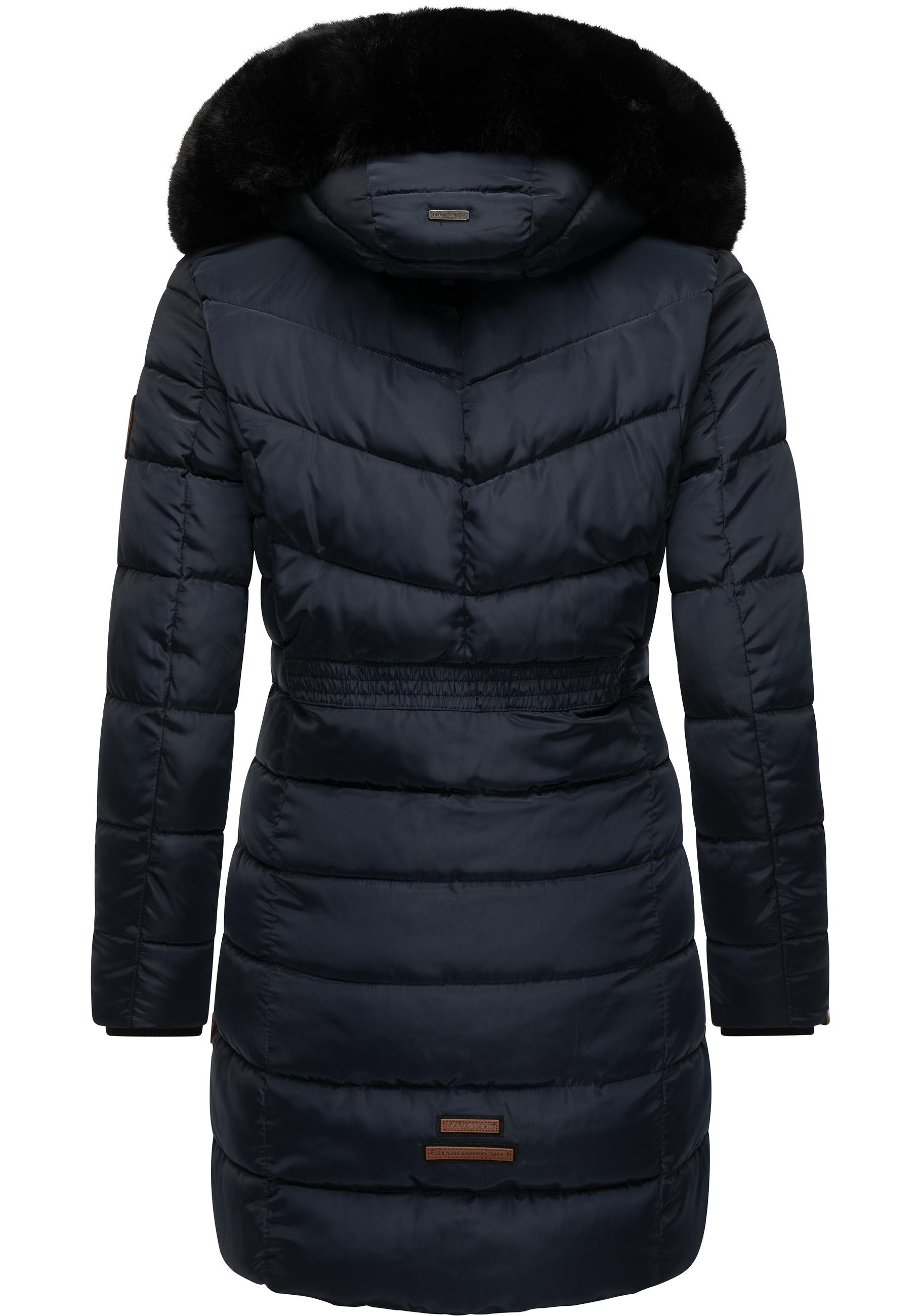 Navahoo Steppmantel »Paula«, stylischer Winter Parka m. edlem Fellimitat