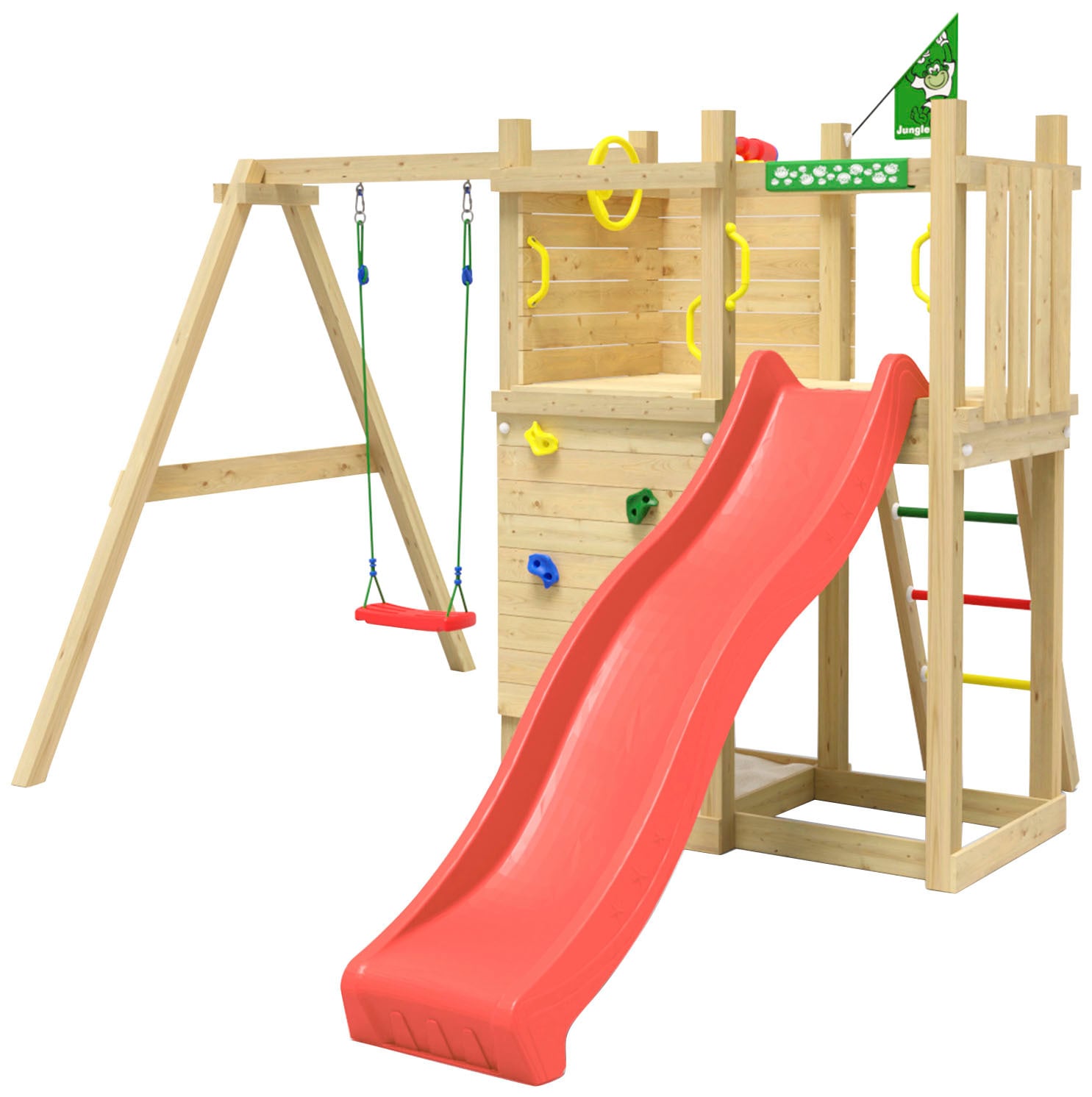 Spielturm »Deck«, (Set), Spielanlage mit Schaukel und Rutsche mit Wasseranschluss