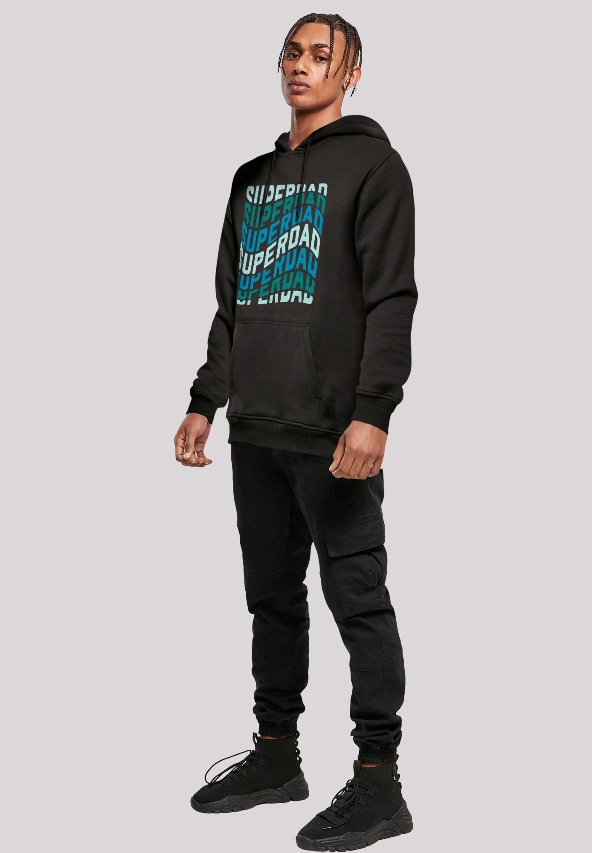 F4NT4STIC Kapuzenpullover »Super Dad Retro Trend Vatertags Design für Papas«, Premium Qualität