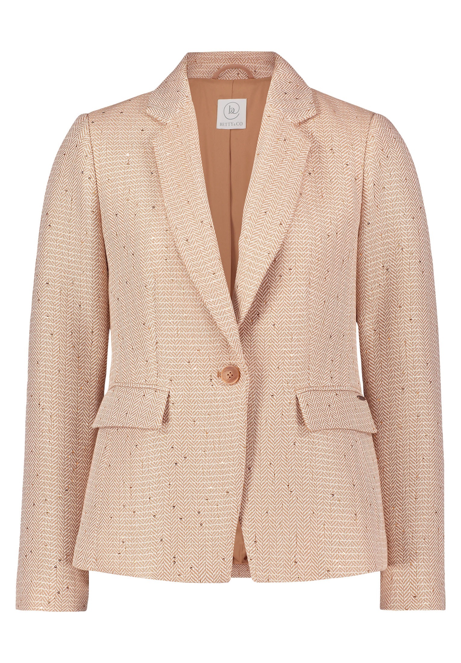 Betty&Co Kurzblazer "Betty & Co Damen Kurzblazer mit Hahnentrittmuster", Ma günstig online kaufen