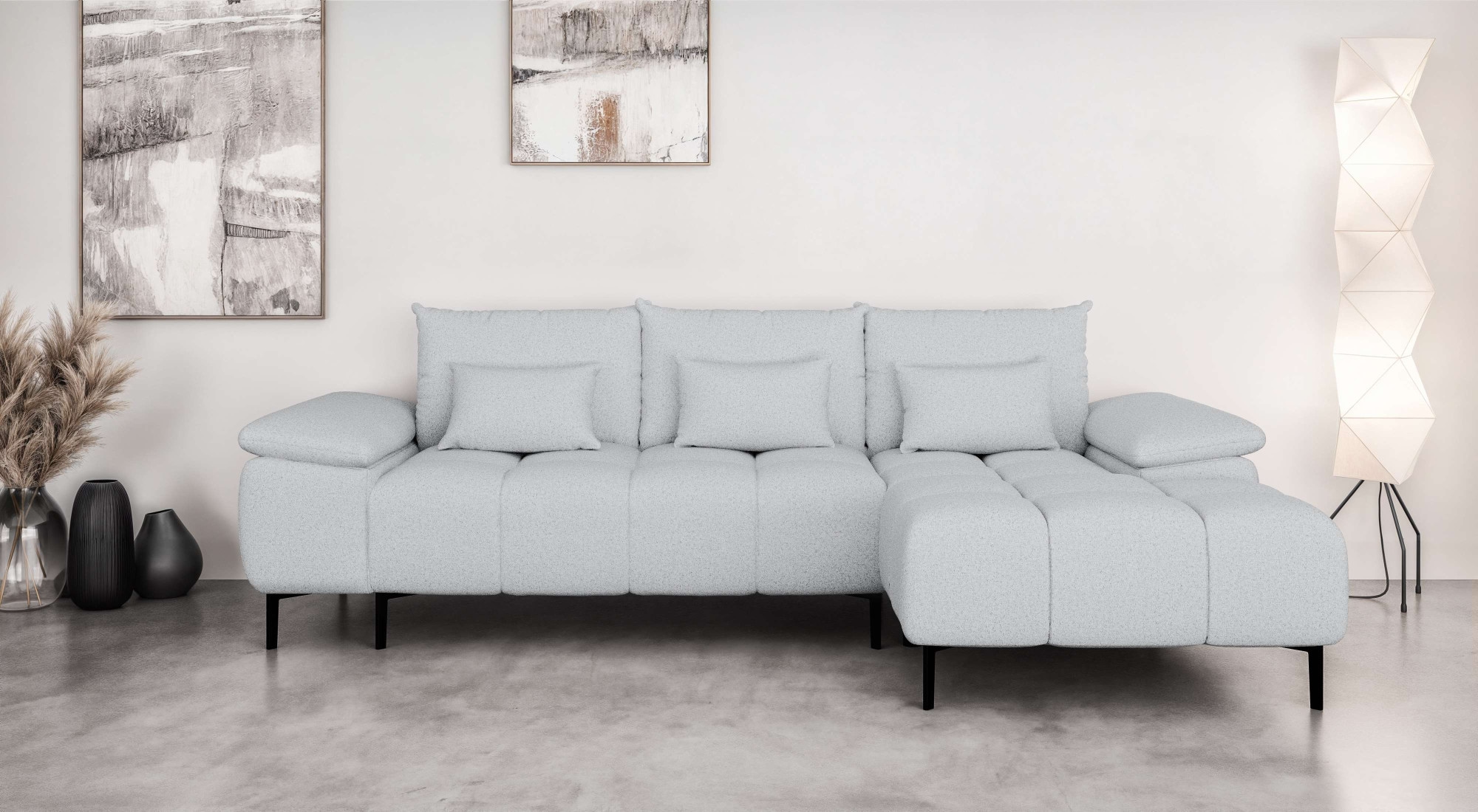 INOSIGN Ecksofa "DROMARA Schlafsofa mit Bettkasten, Maße: B/T/H 277/141/91 günstig online kaufen