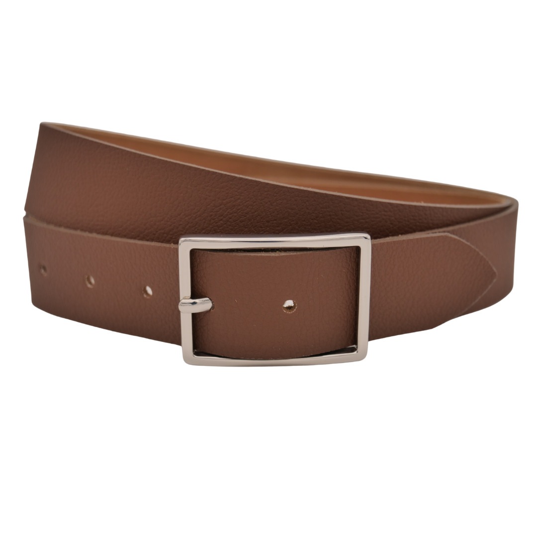 Ledergürtel ANNAMATONI "AnnaMatoni Ledergürtel Lu Ledergürtel Lu", Damen, Gr. TW90 - 105cm Gesamtlänge, braun (braun 690), 100% Leder, Gürtel Ledergürtel