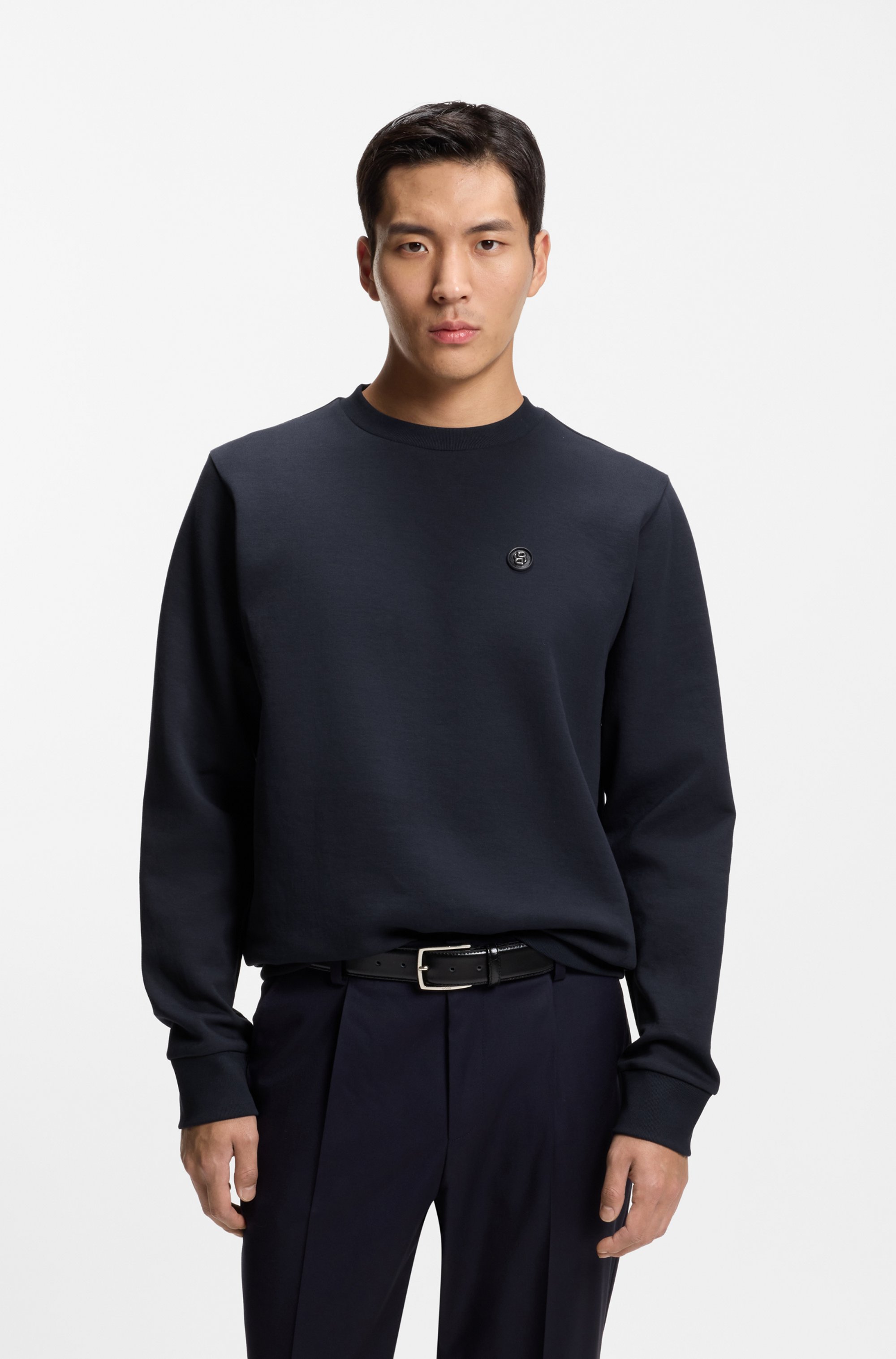 BOSS Sweatshirt "C-Sharpe", Regular Fit, Baumwollmix, Rundhalsausschnitt