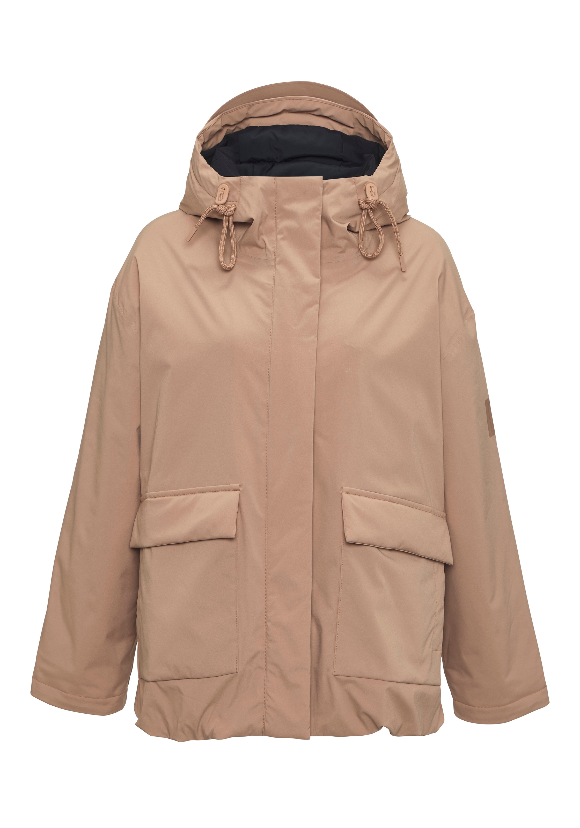 Elbsand Parka mit großem Logodruck auf der Rückseite