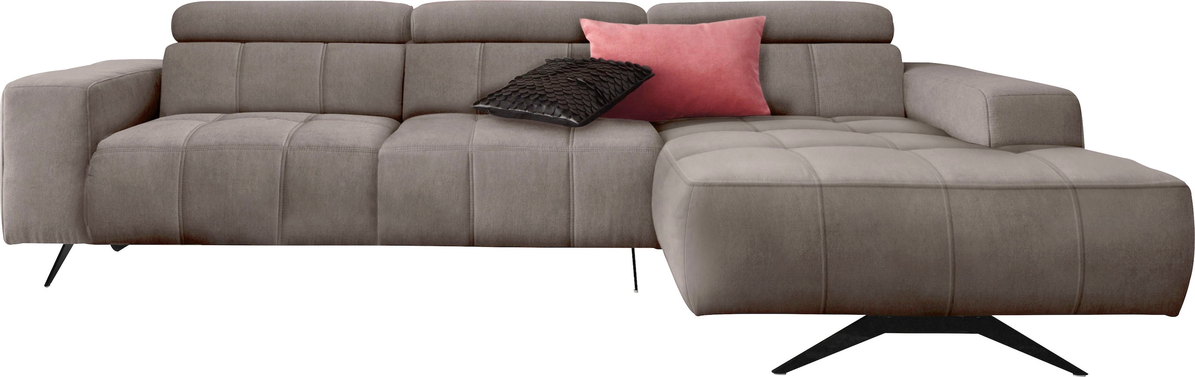 DOMO collection Ecksofa »Trento«, wahlweise mit Kopfteilverstellung, Recamiere... kaufen