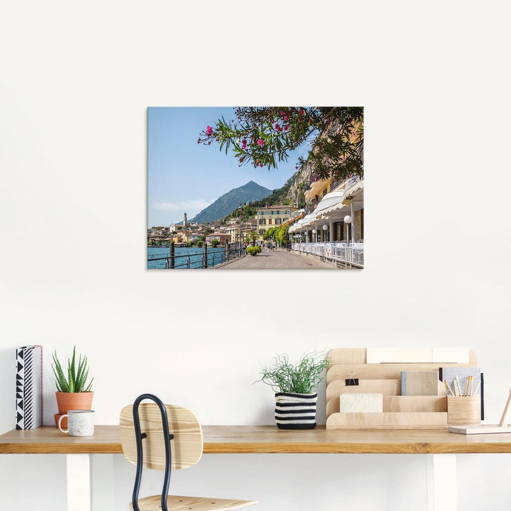 Artland Glasbild »Gardasee Limone sul Garda«, Europa, (1 St.)