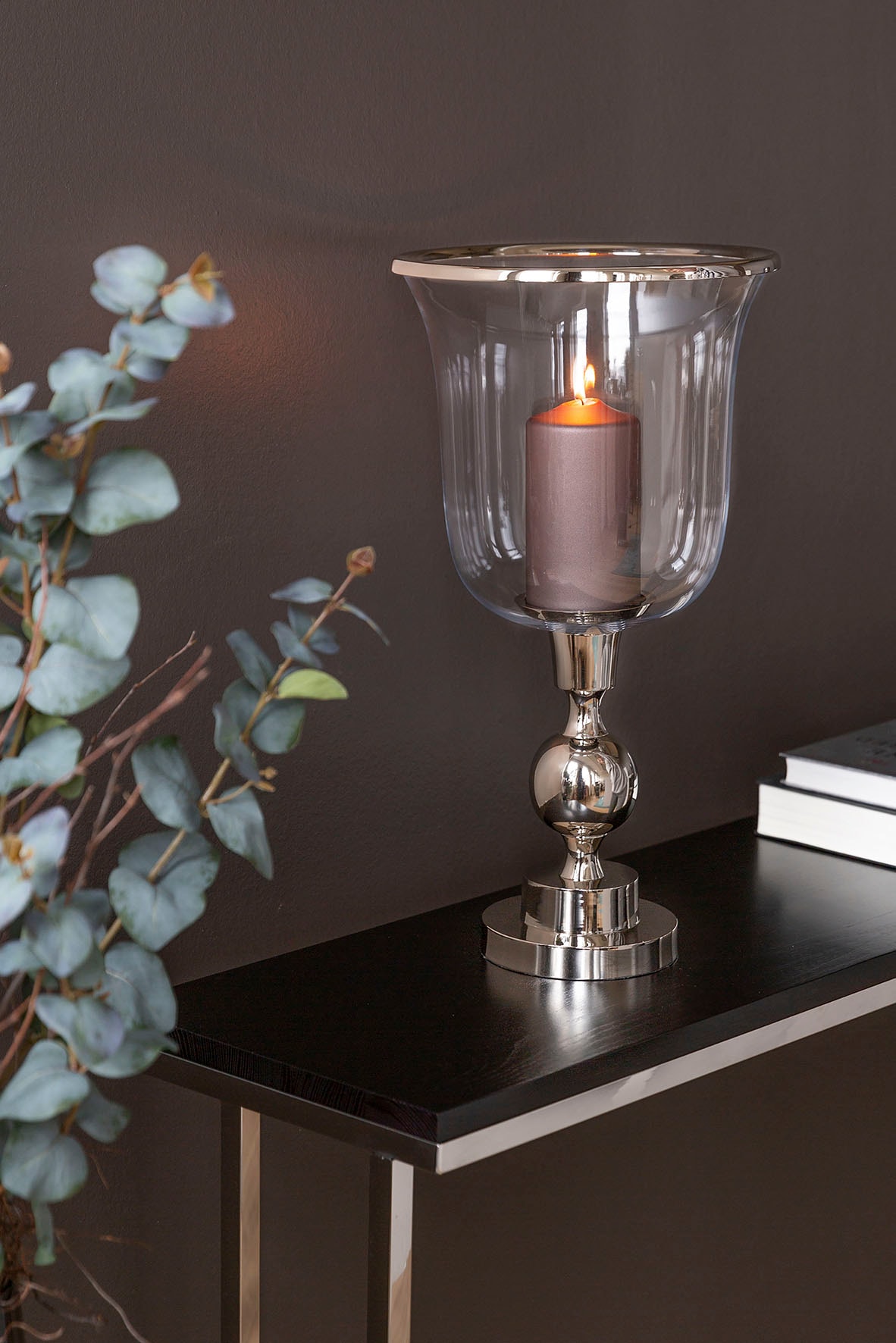 Fink Windlicht »SAMANTA«, (1 St.), Kerzenhalter aus Aluminium und Glas