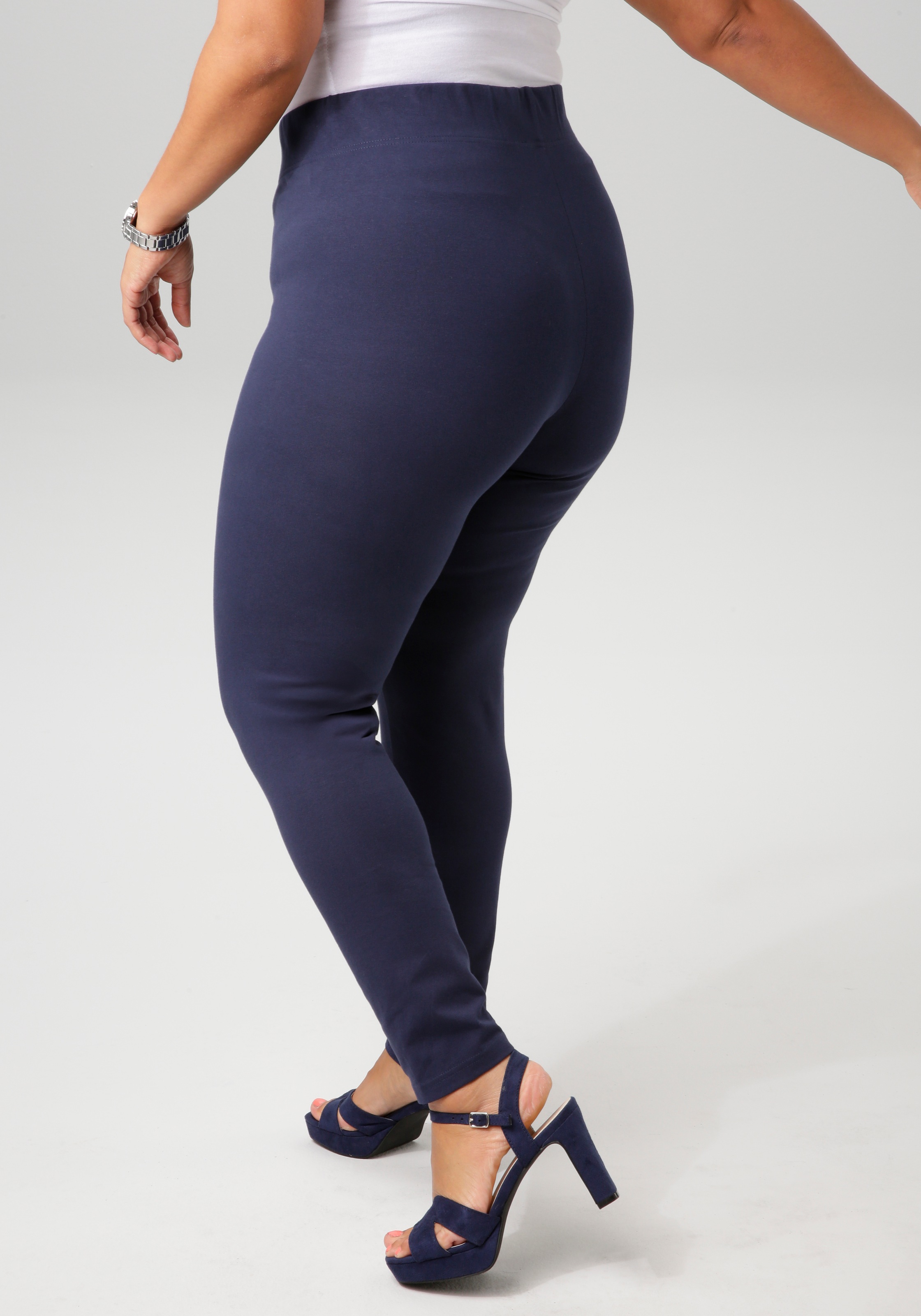 Aniston PLUS Leggings, aus elastischer Single Jersey-Qualität günstig online kaufen