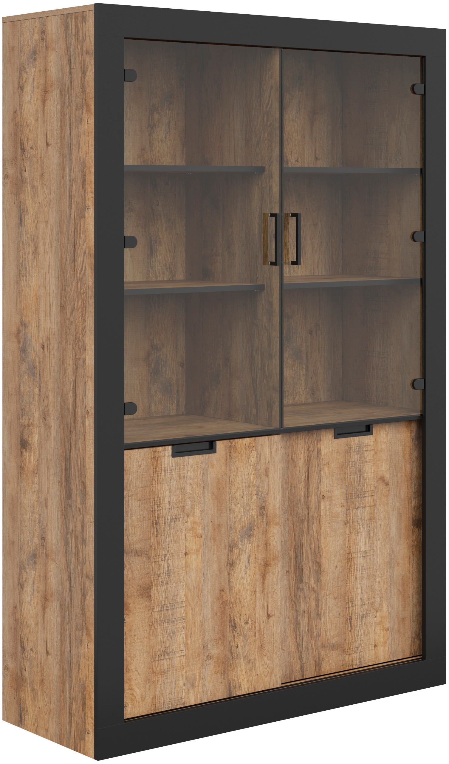 INOSIGN Highboard "Tudor, Breite 220 cm Aufbewahrungsschrank 2 Schiebetüren günstig online kaufen