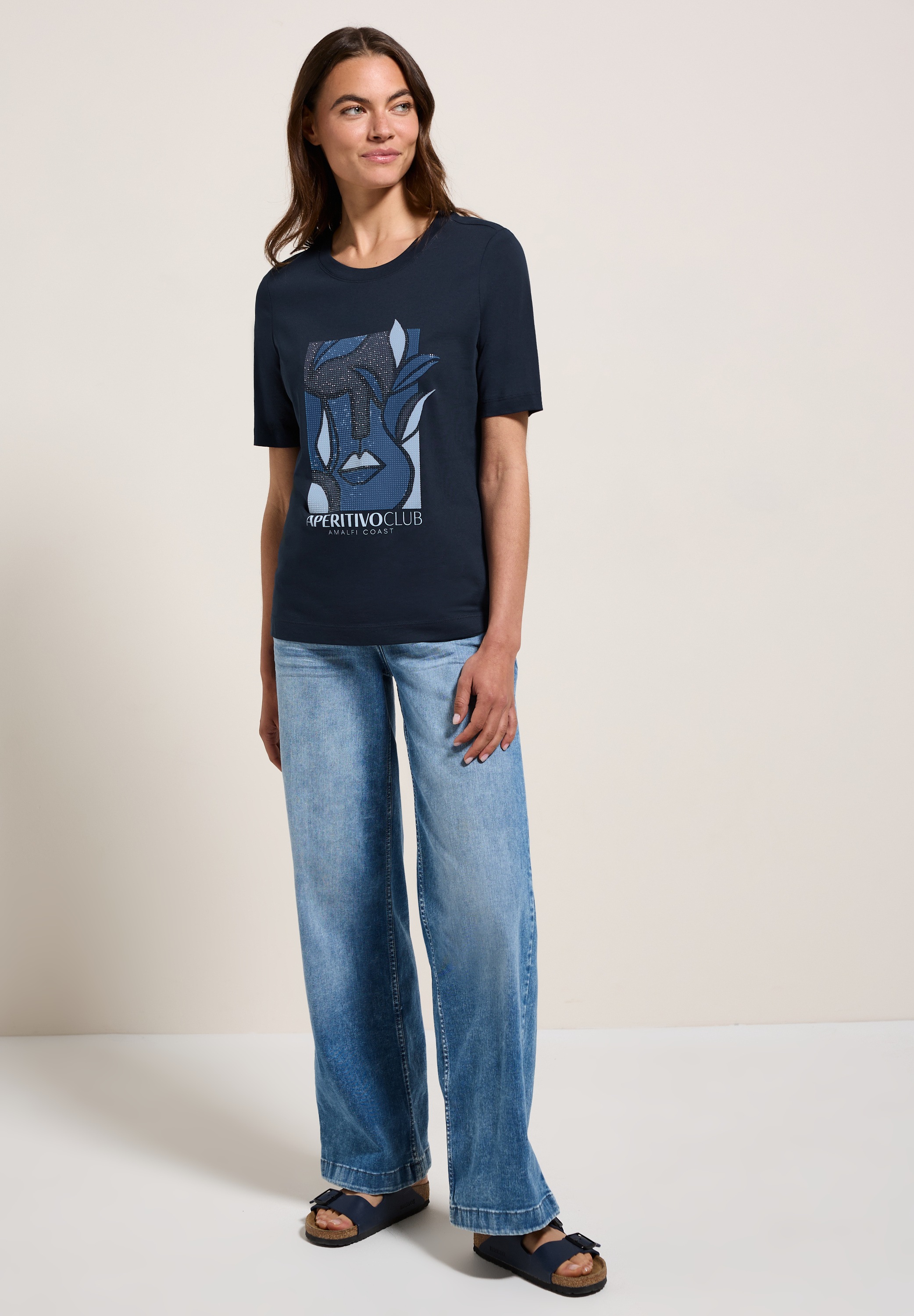 Thumbnail - Cecil Print-Shirt im soften Baumwoll-Mix