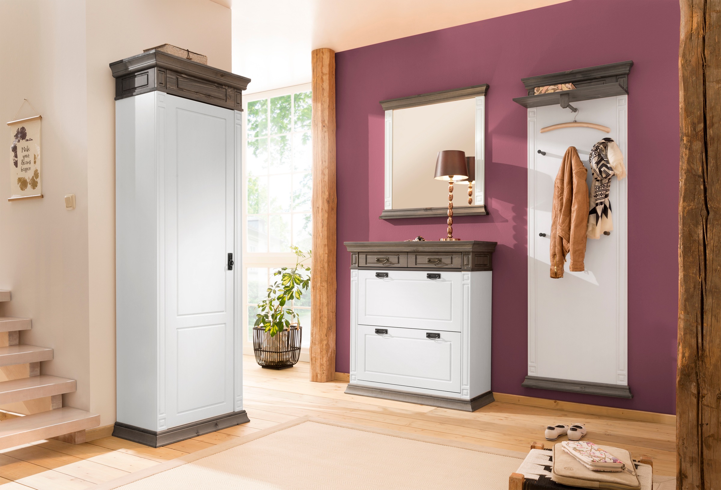 OTTO home Schuhkommode "Vinales" Breite 96 cm aus massiver Kiefer günstig online kaufen