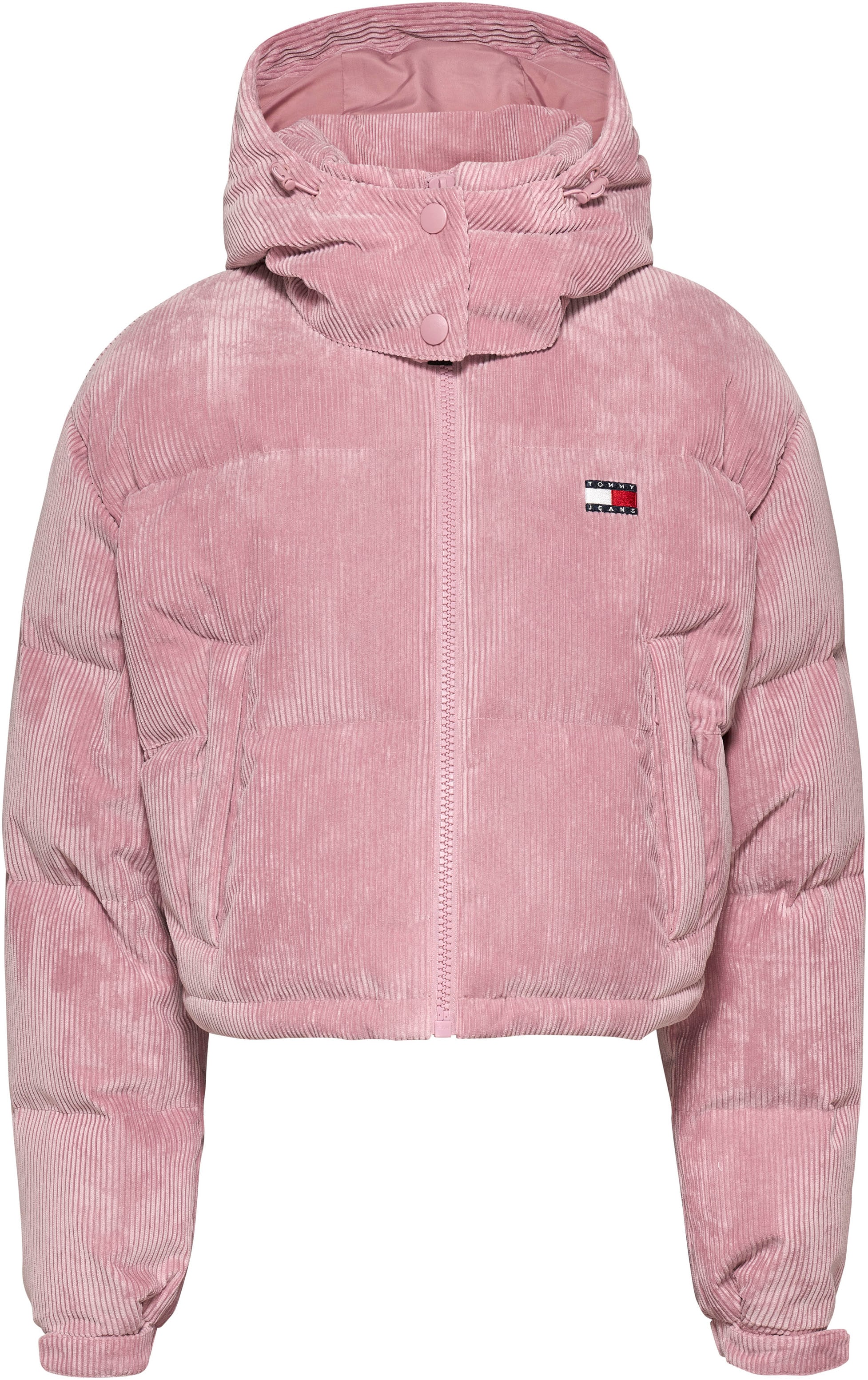 Tommy Jeans Steppjacke »TJW WASHED CORD CRP ALASKA«, mit Kapuze, aus Cord