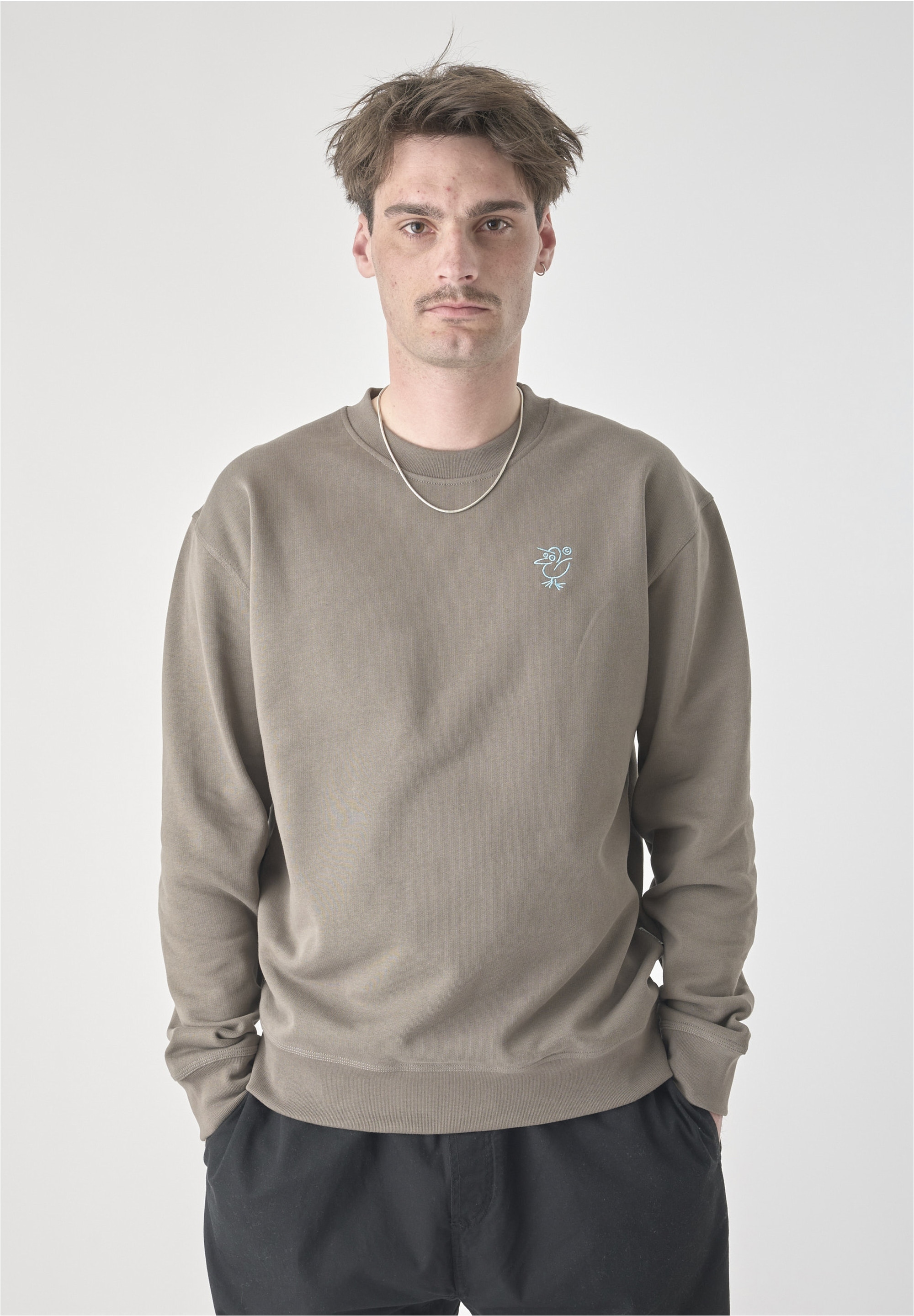 Cleptomanicx Strickpullover "Sketch Gull" mit lockerem Schnitt günstig online kaufen
