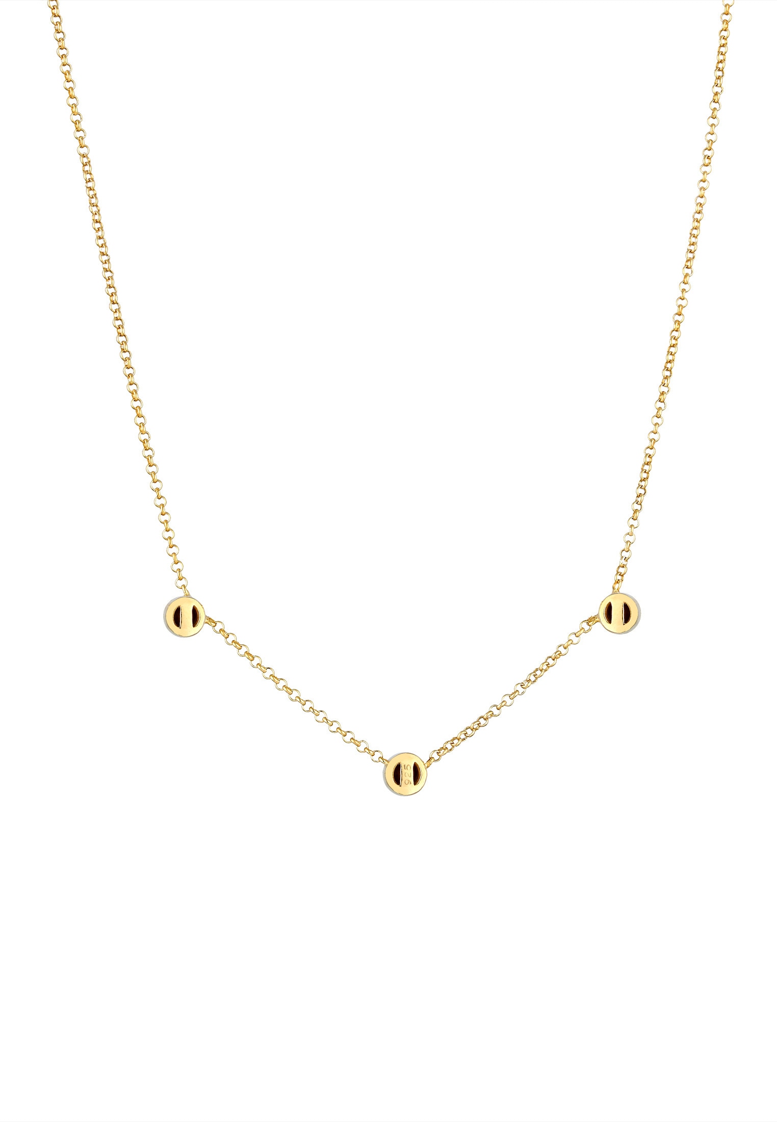 Elli Collierkettchen »Solitär Kristalle Elegant 925 Silber«