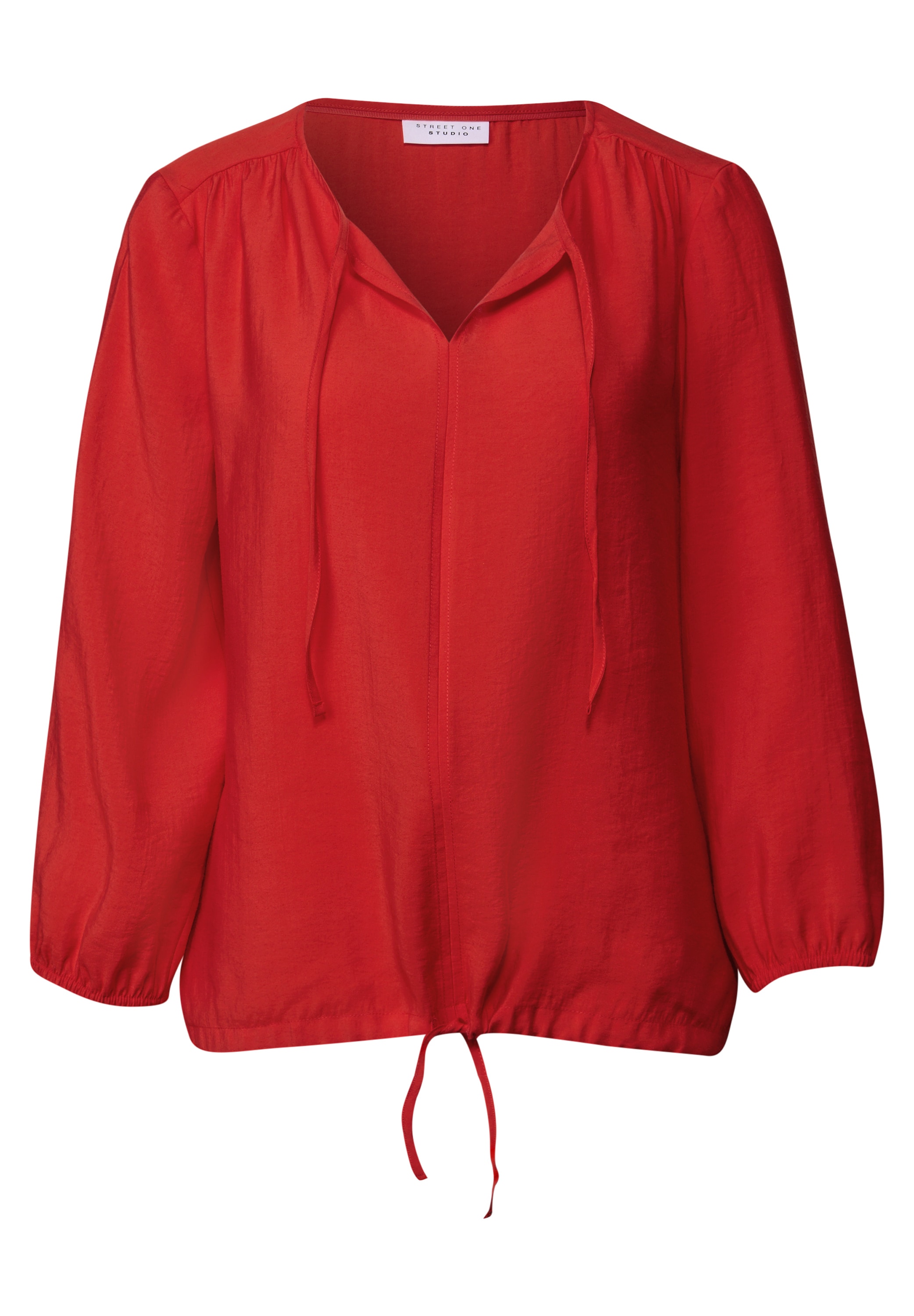 STREET ONE STUDIO Shirtbluse, mit Tunnelzug am Saum