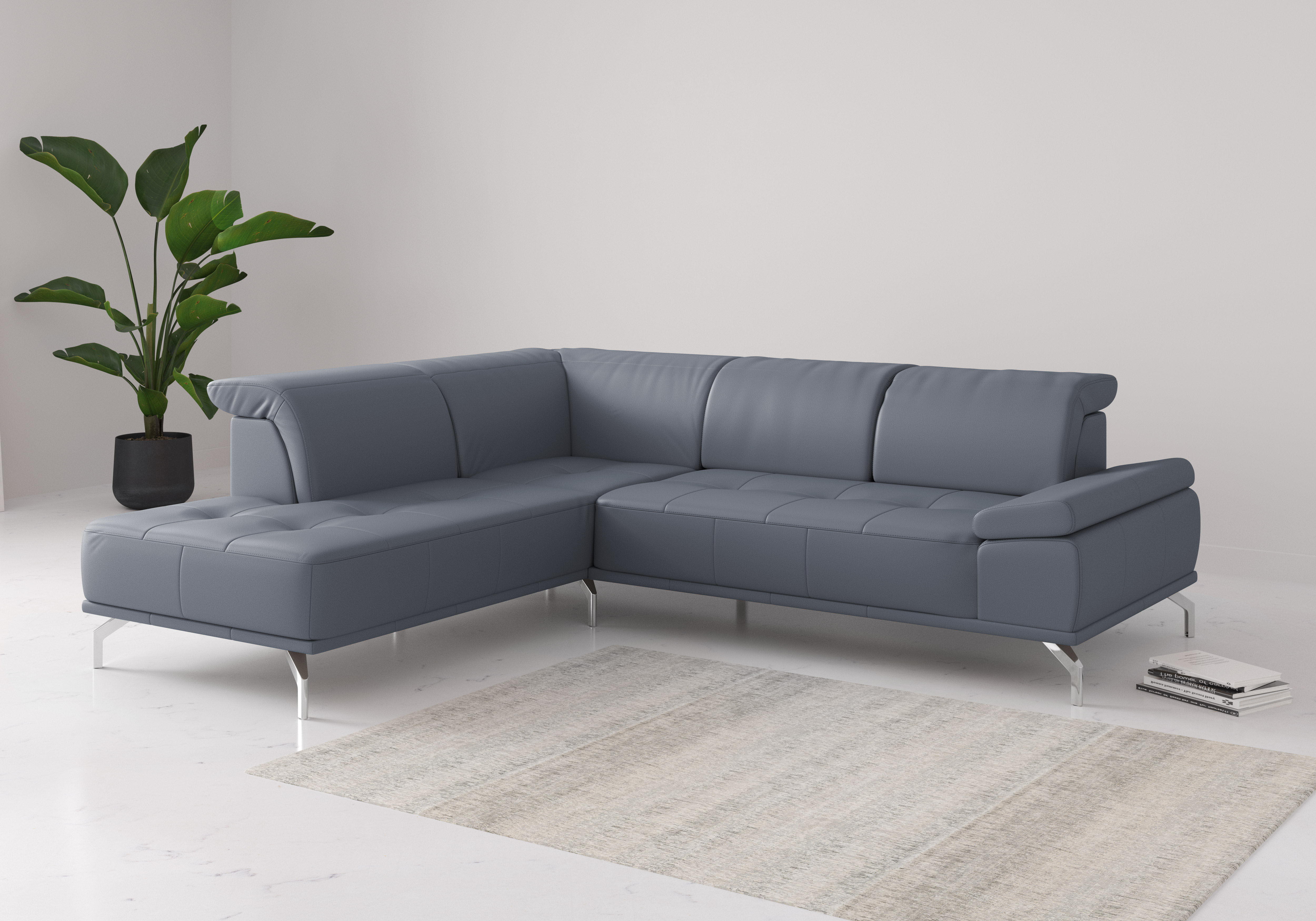 OTTO home Ecksofa "Caluna" Inkl.Sitztiefenverstellung, wahlweise mit Kopf- und Armteilverstellung